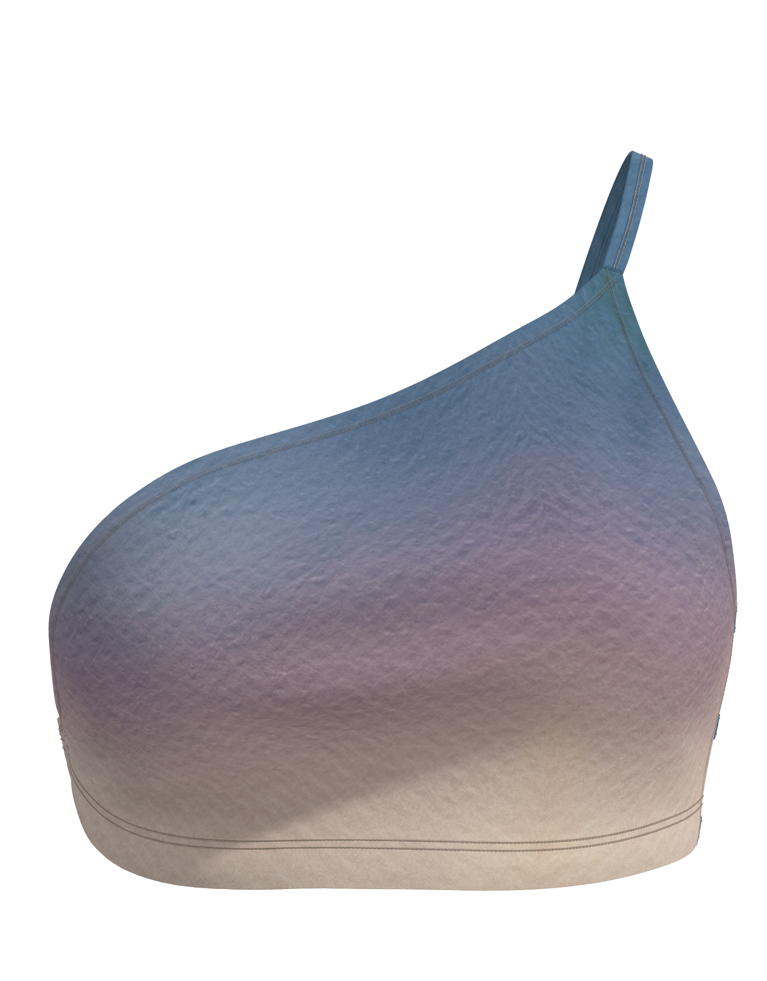 Micro One Shoulder Crop Top