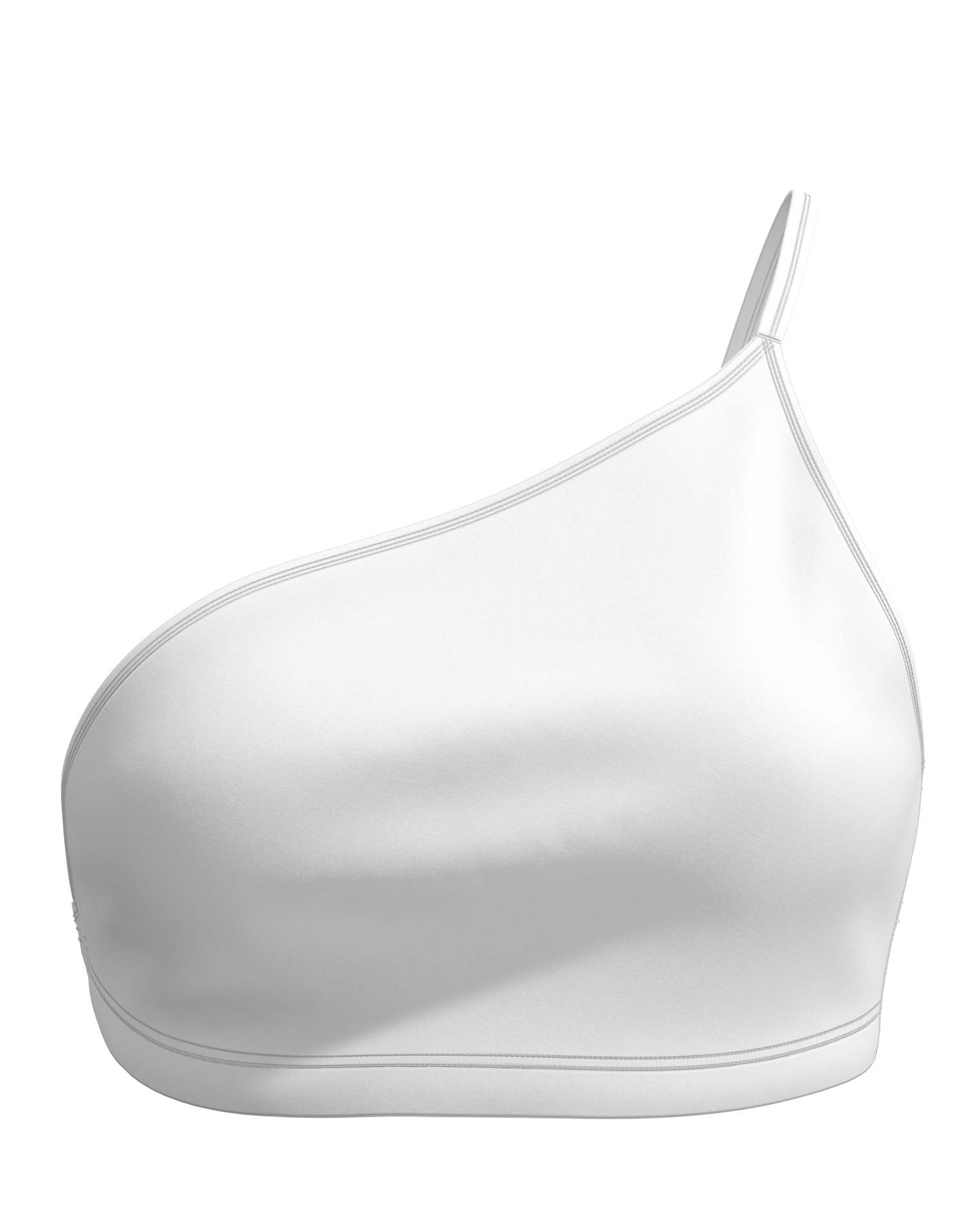 Micro One Shoulder Crop Top