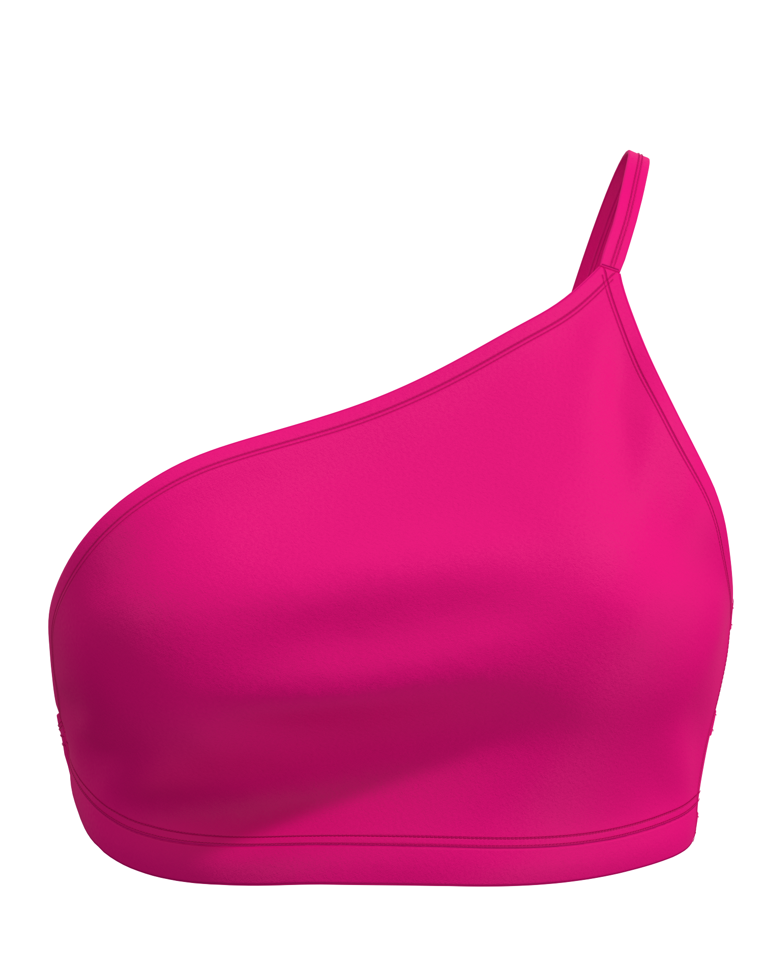 Micro One Shoulder Crop Top (In-Stock)