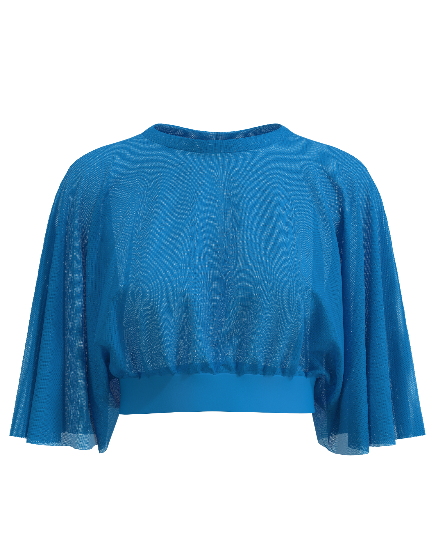 Batwing Mesh Crop Top