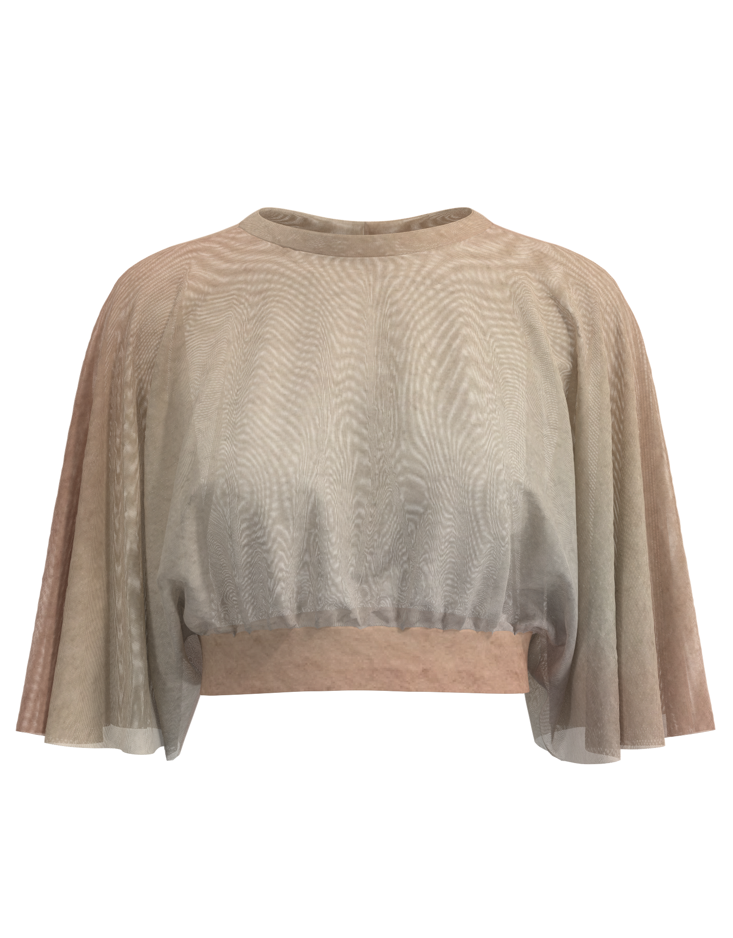 Batwing Mesh Crop Top