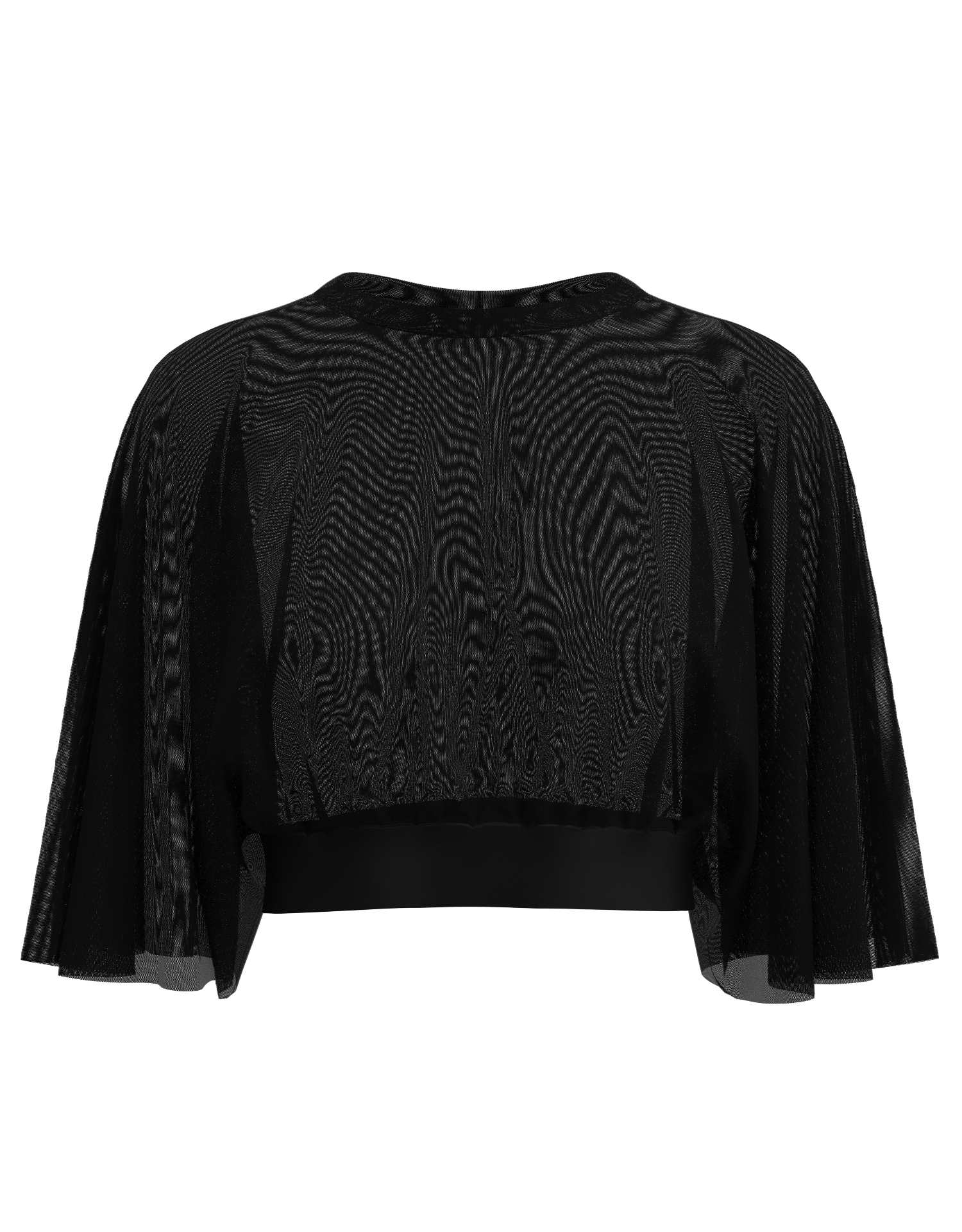 Batwing Mesh Crop Top