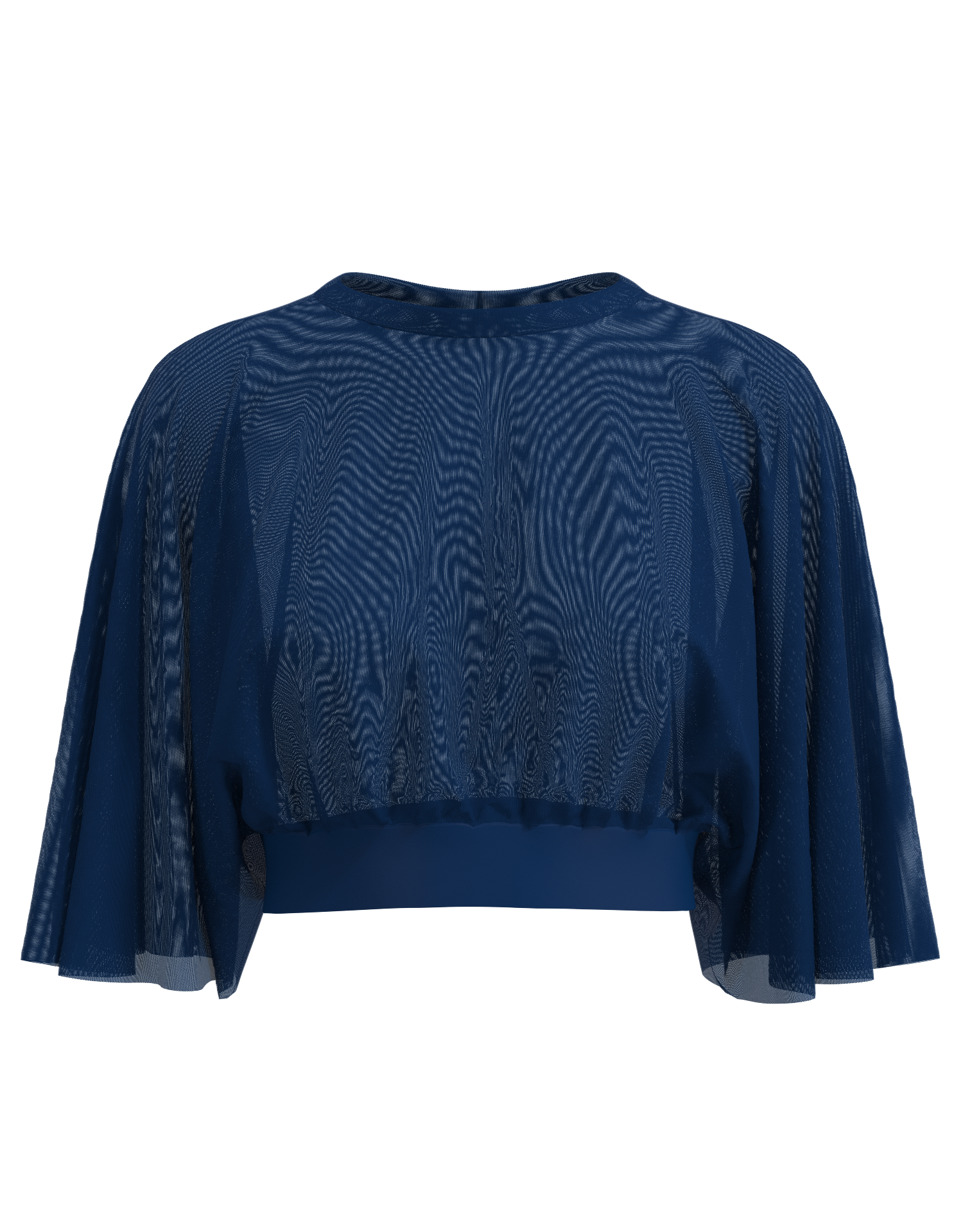 Batwing Mesh Crop Top