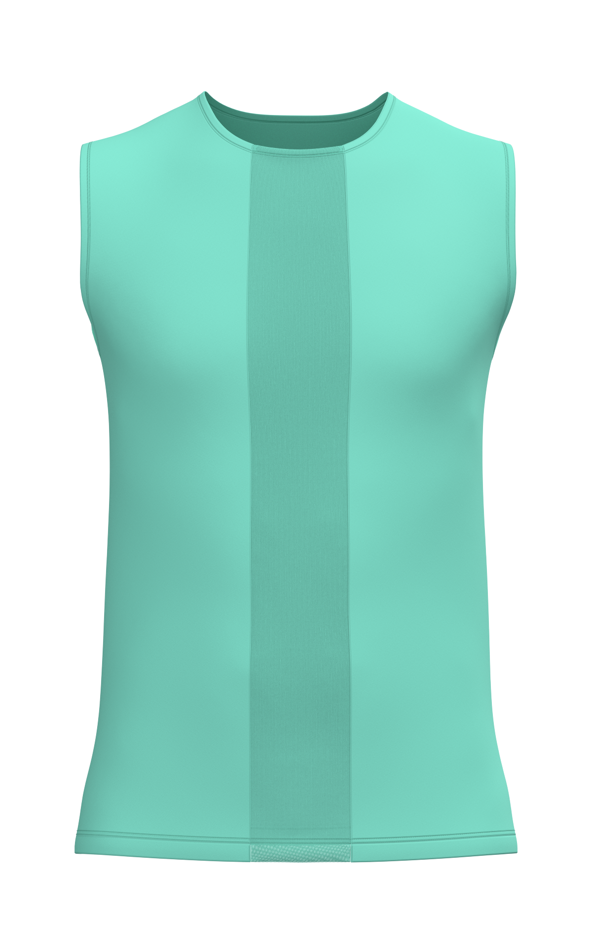 Male Mesh Detail Tank Top