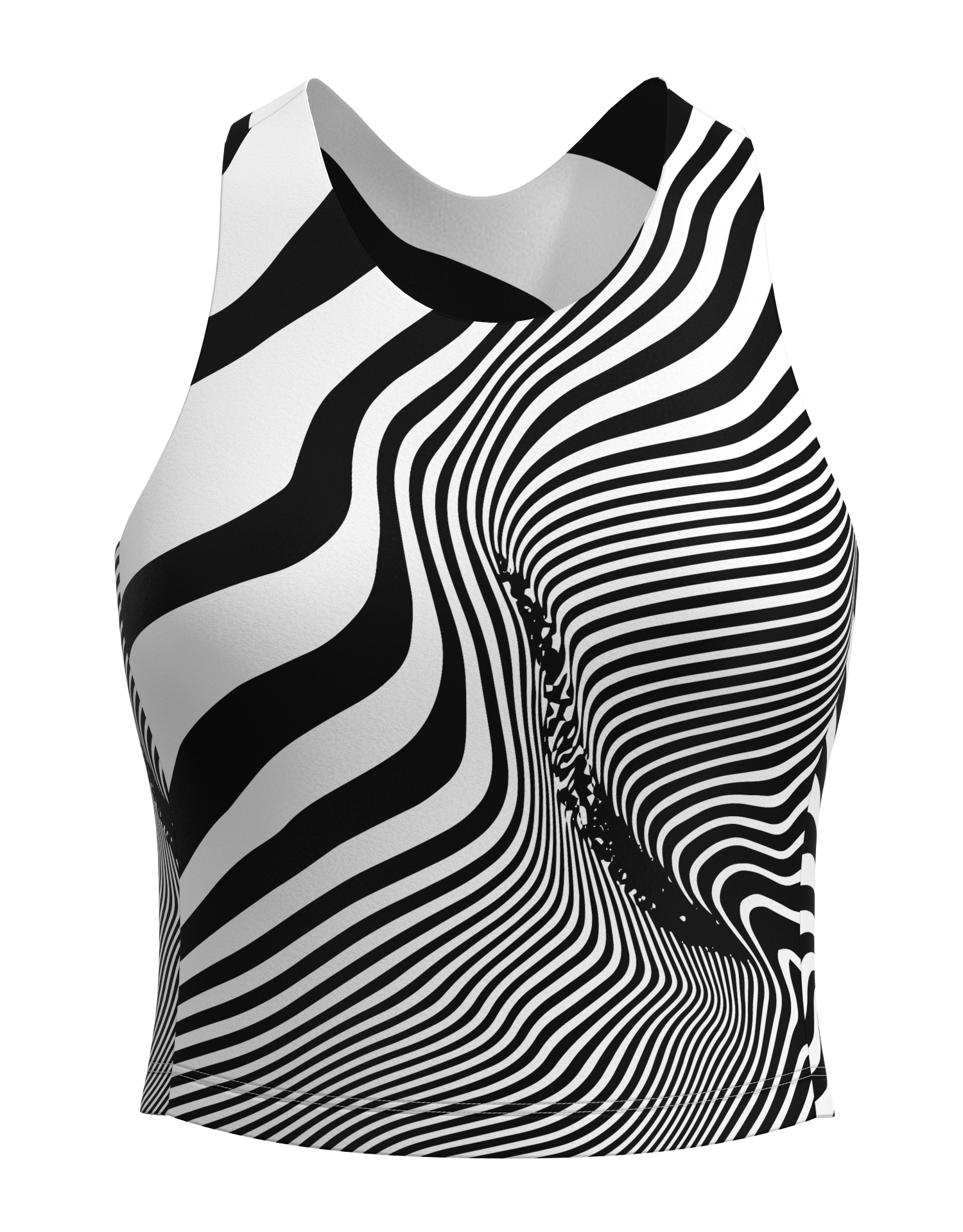 Cropped Racer Back Tank