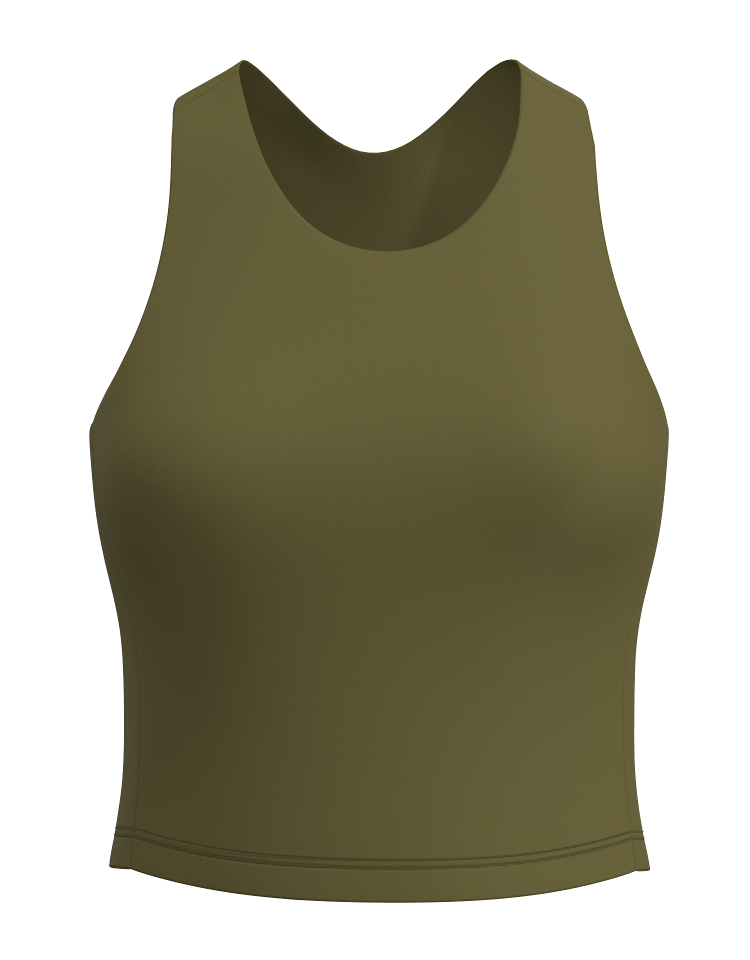 Cropped Racer Back Tank