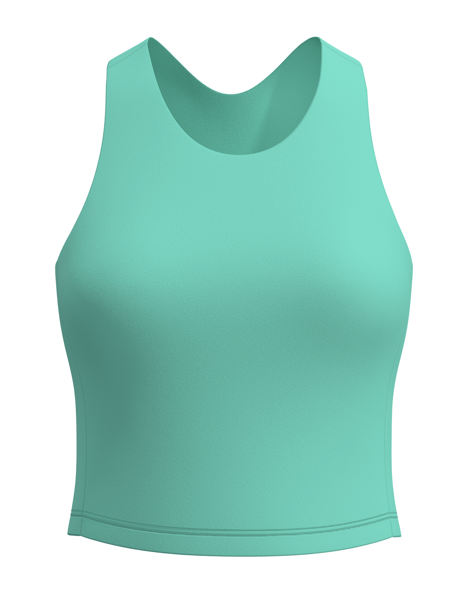 Cropped Racer Back Tank