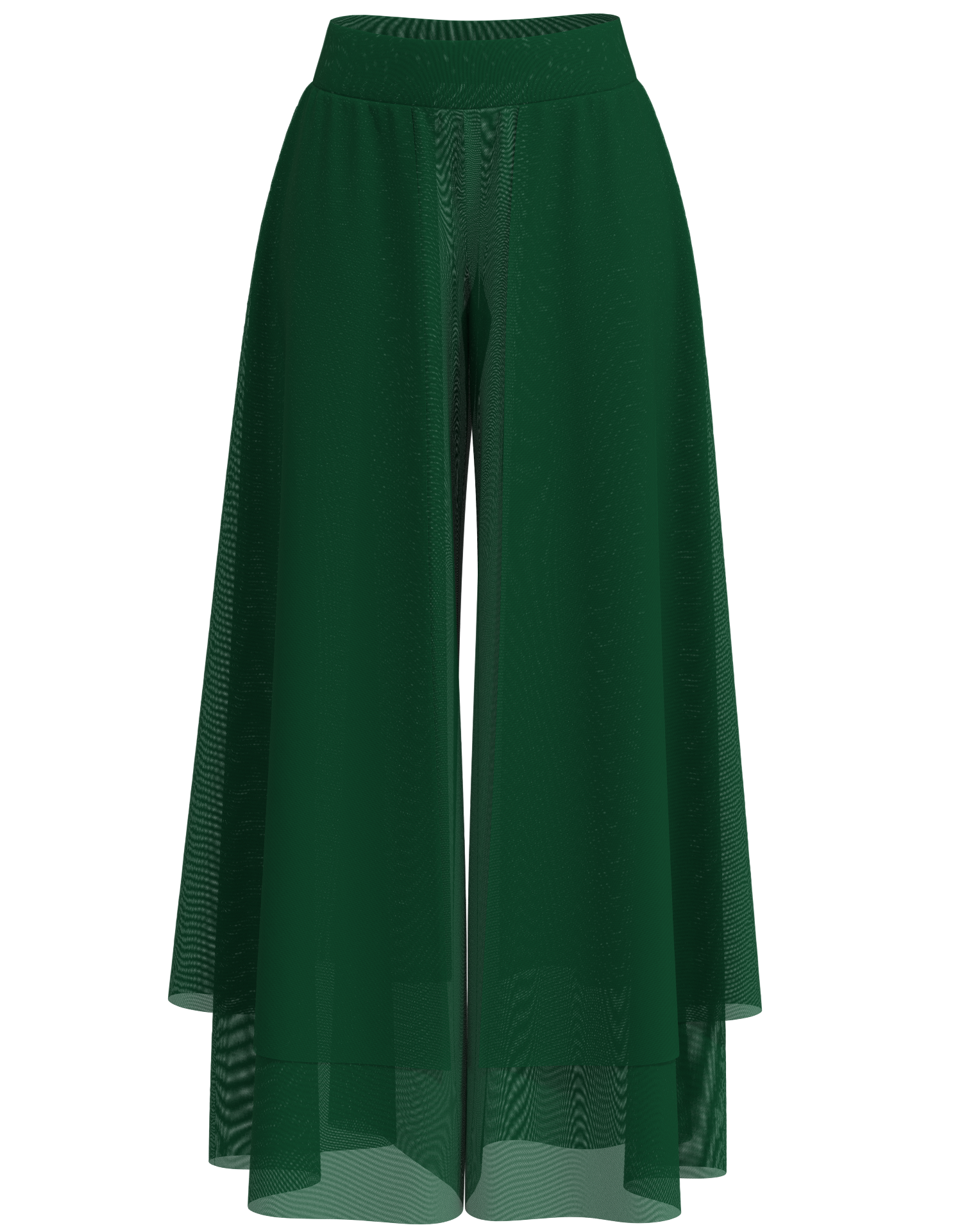 Double Layer Mesh Palazzo Pants