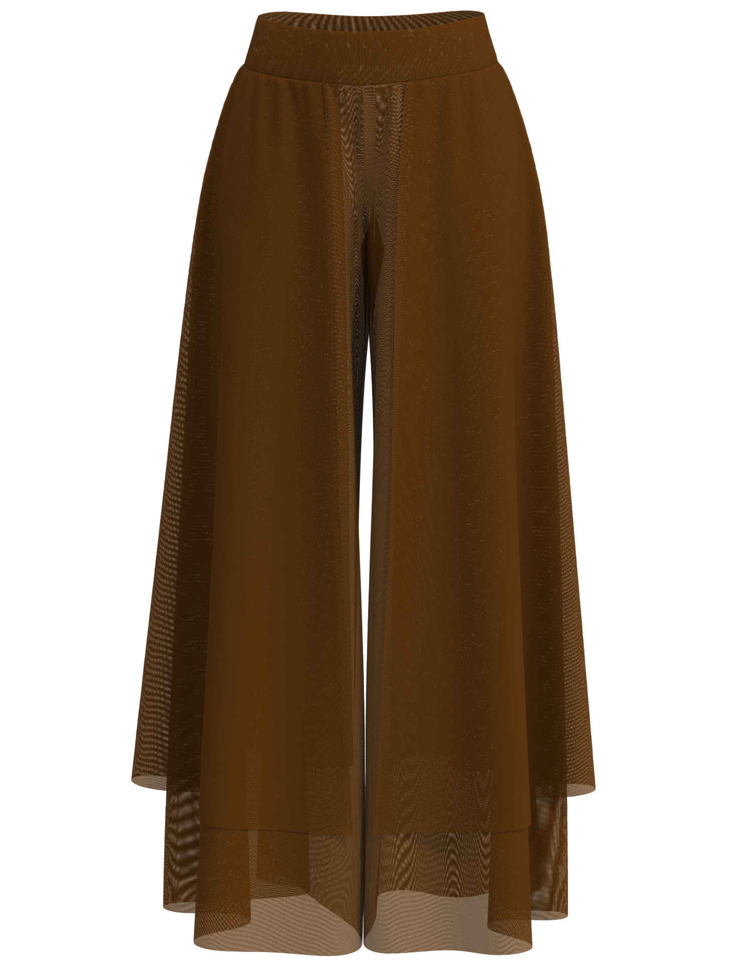 Double Layer Mesh Palazzo Pants