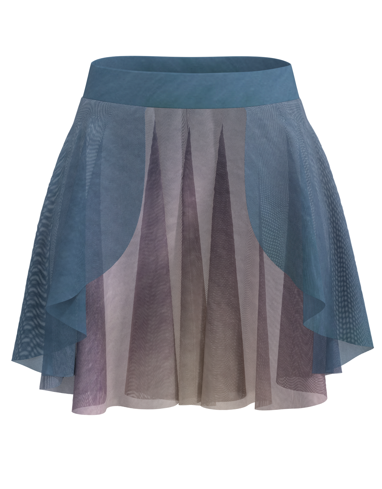 Hi-Lo Open Mesh Skirt