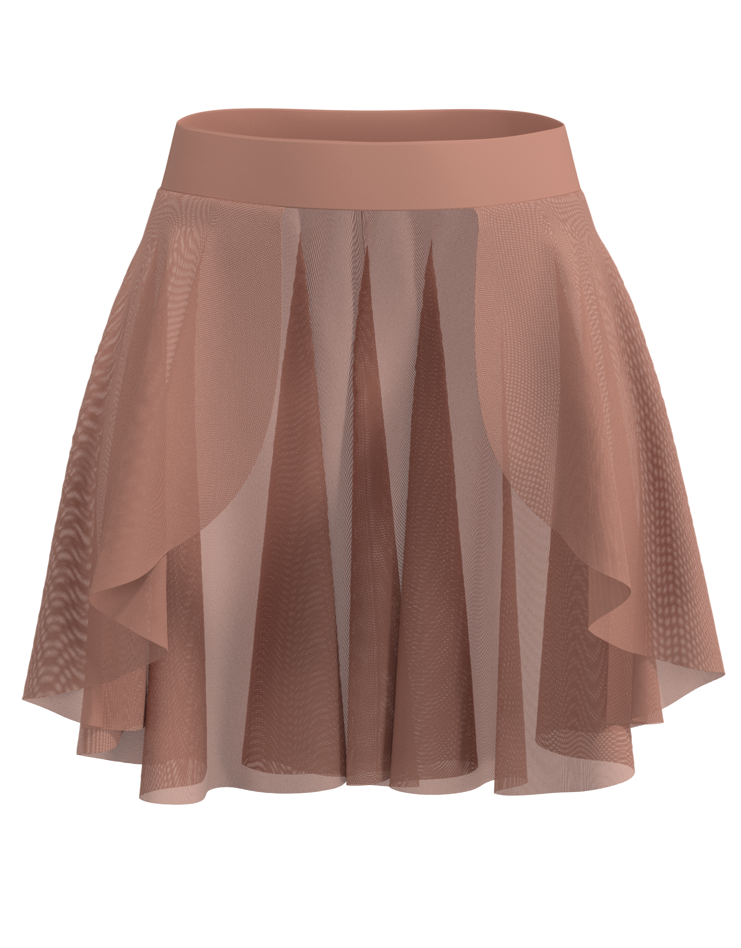 Hi-Lo Open Mesh Skirt