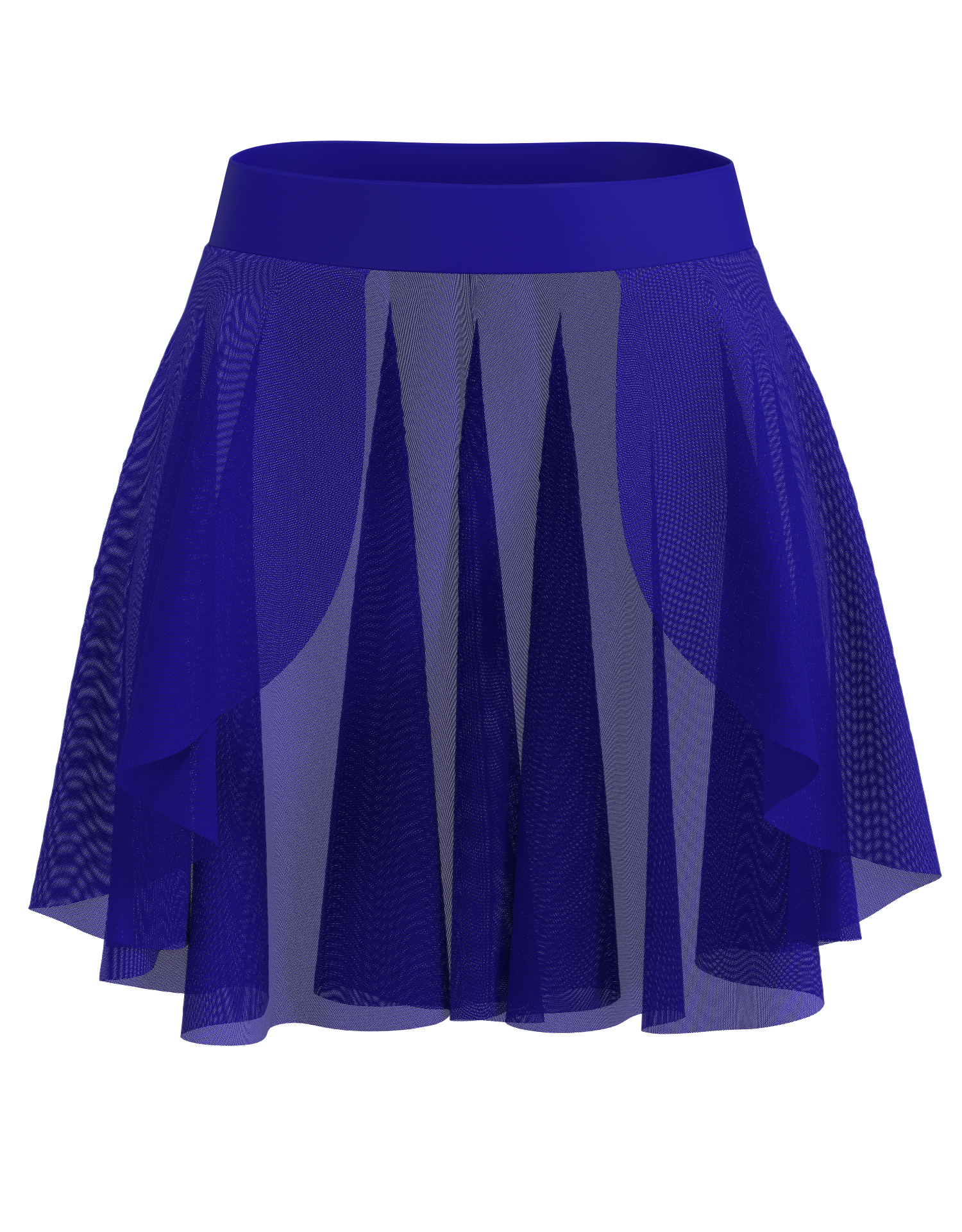 Hi-Lo Open Mesh Skirt