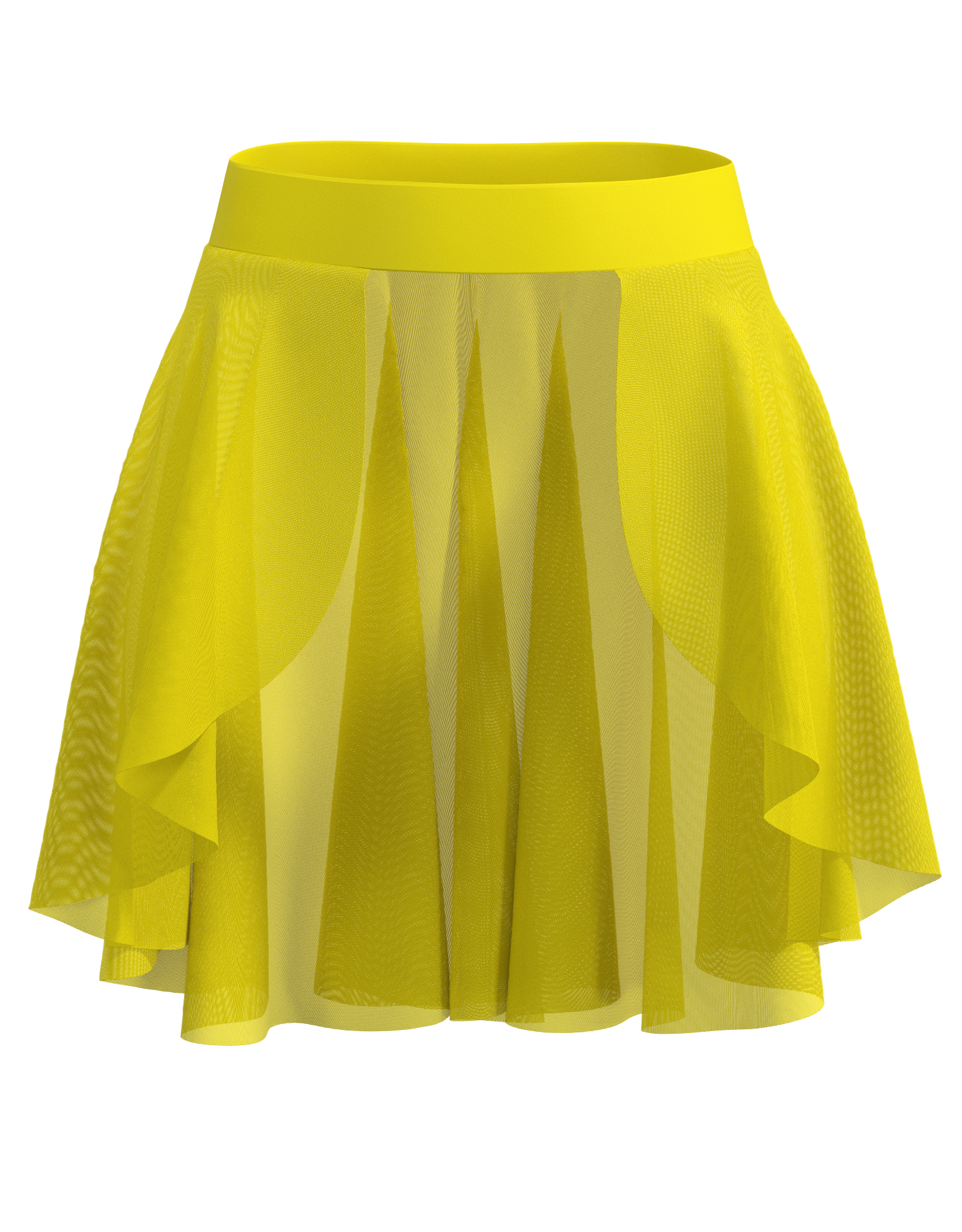 Hi-Lo Open Mesh Skirt