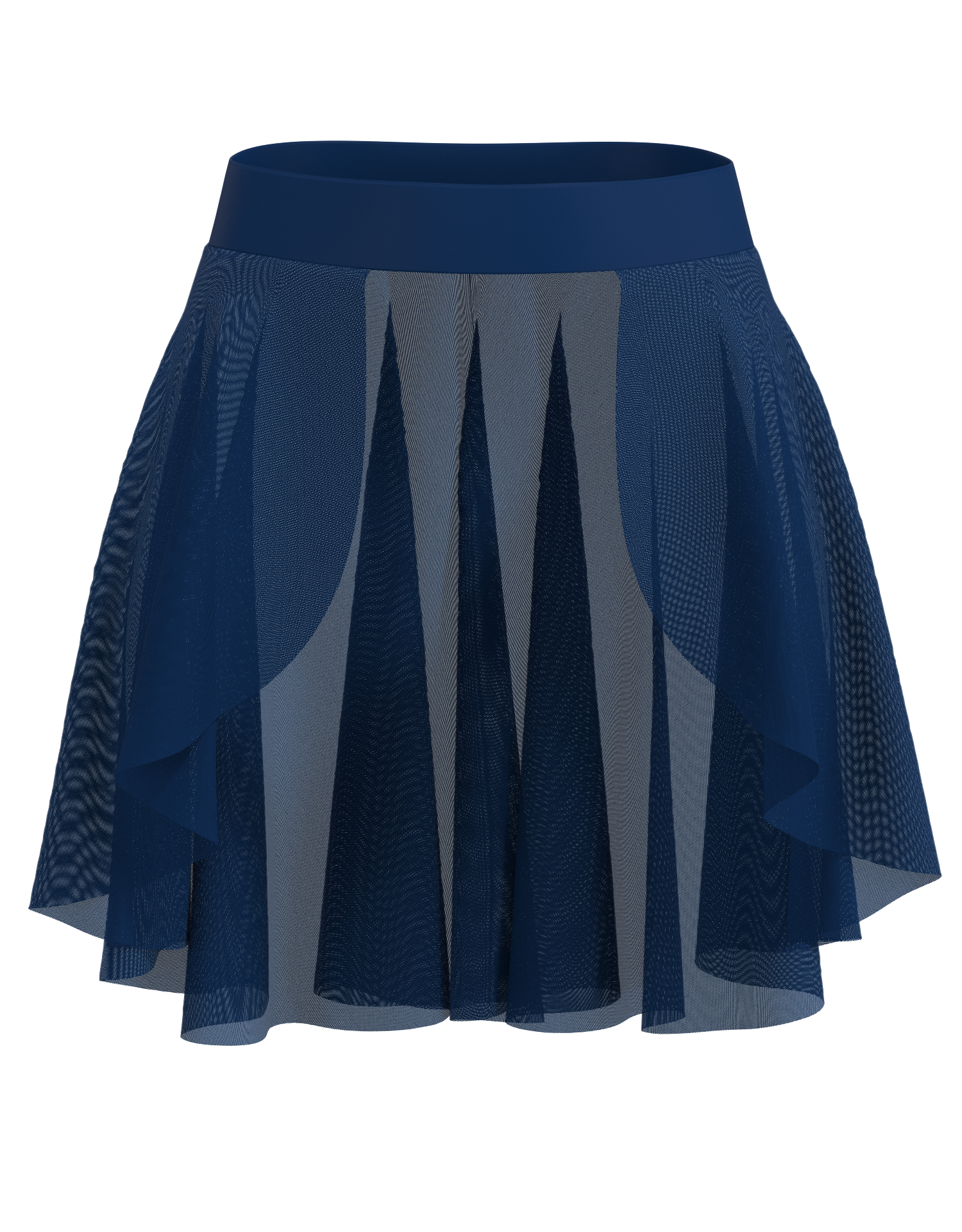 Hi-Lo Open Mesh Skirt