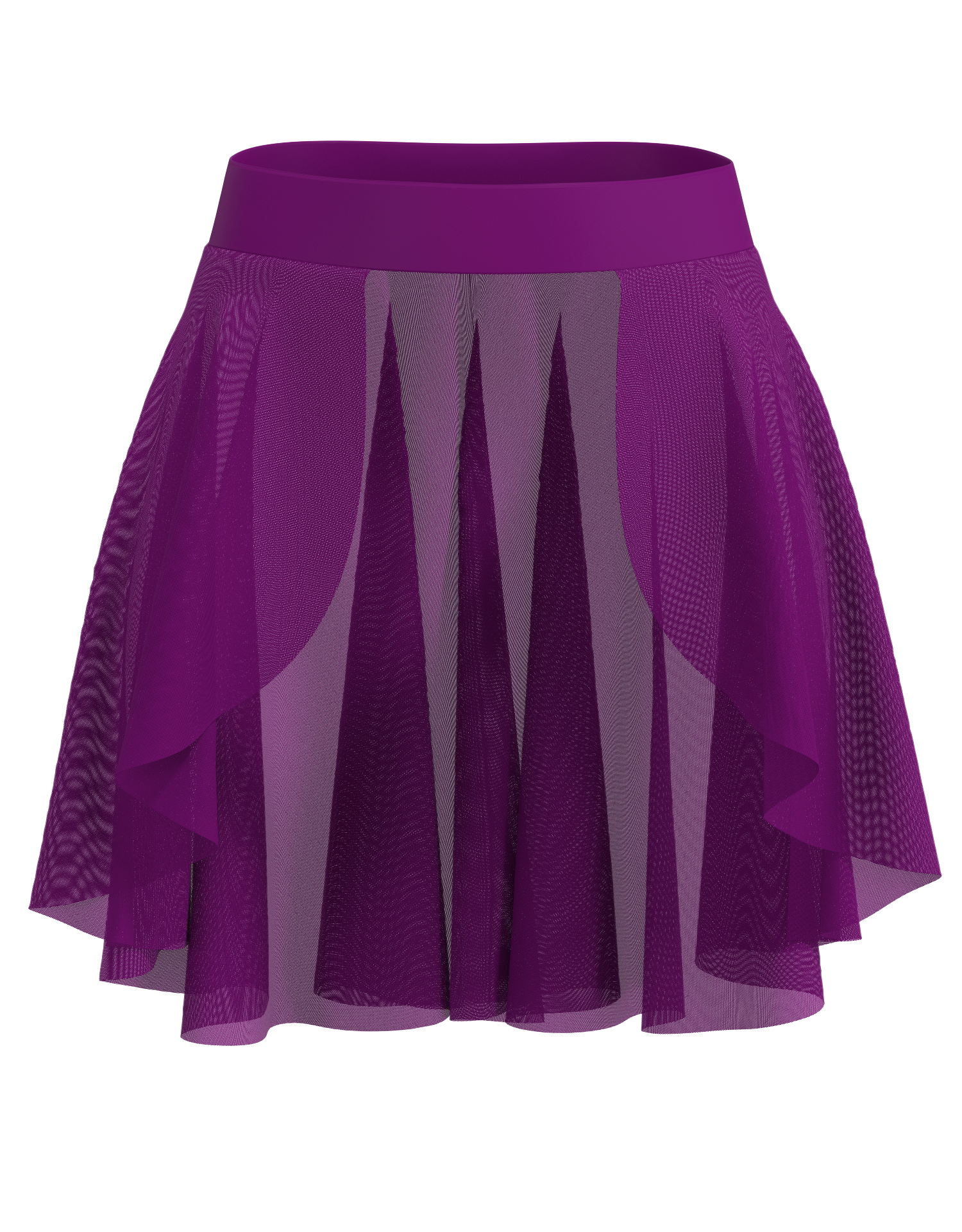 Hi-Lo Open Mesh Skirt (In-Stock)