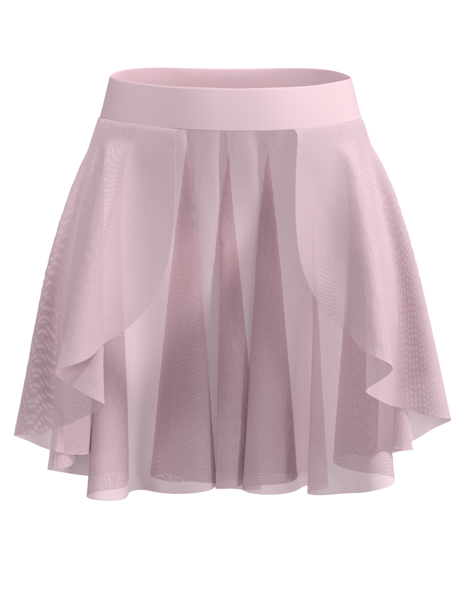 Hi-Lo Open Mesh Skirt