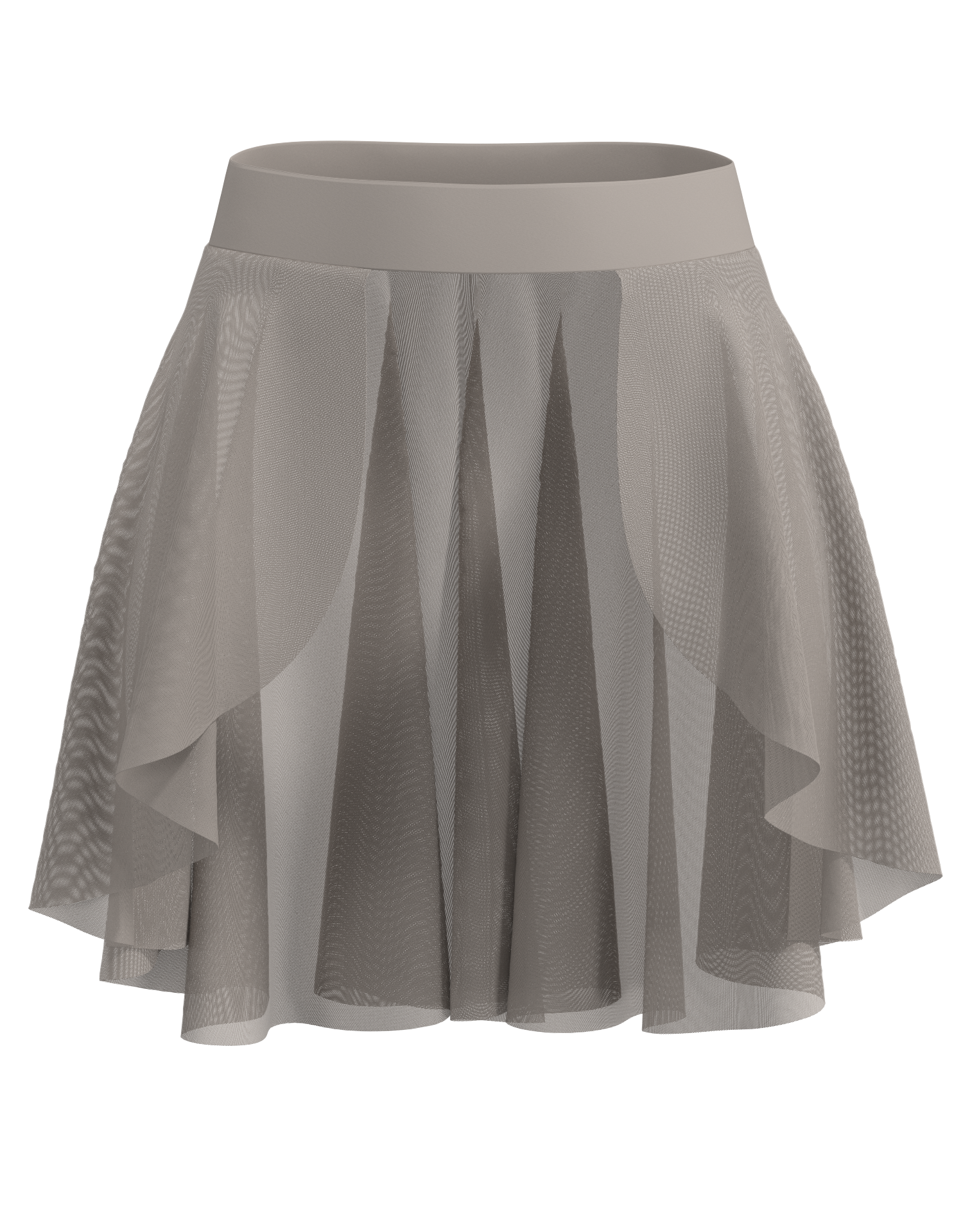 Hi-Lo Open Mesh Skirt