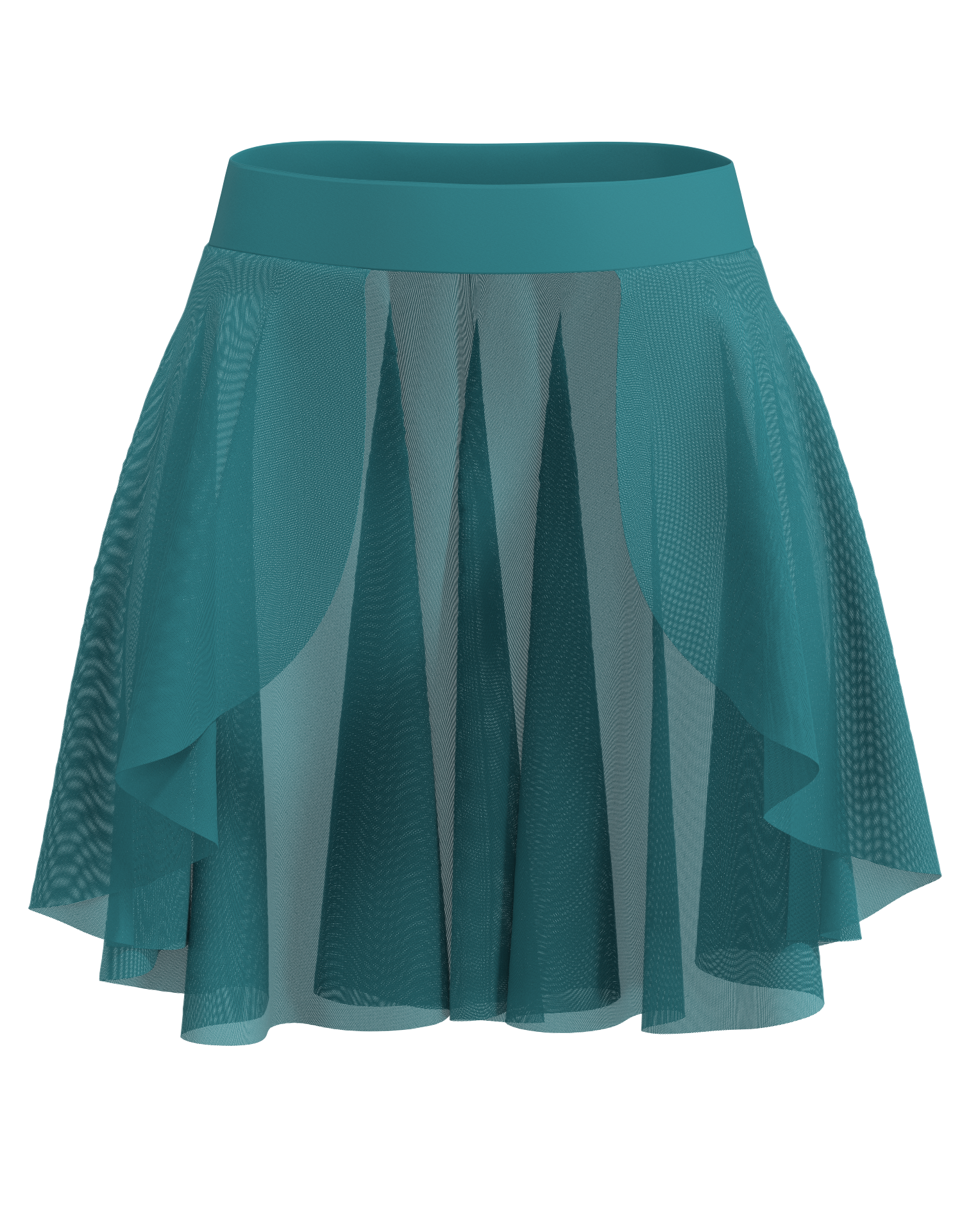 Hi-Lo Open Mesh Skirt