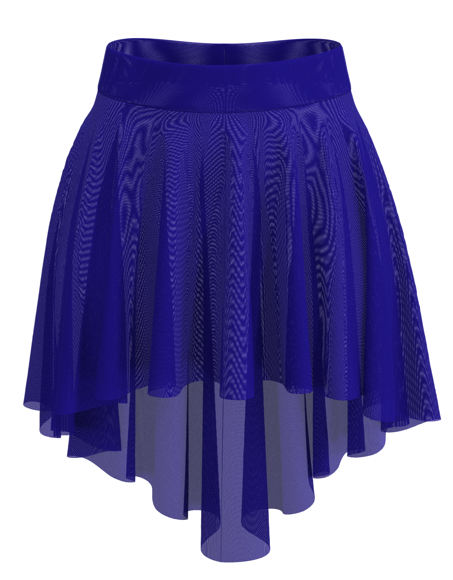 High-Lo Mesh Skirt