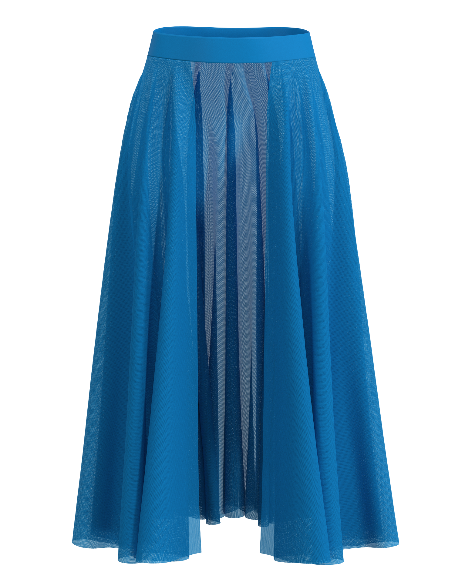 Long Mesh Open Skirt