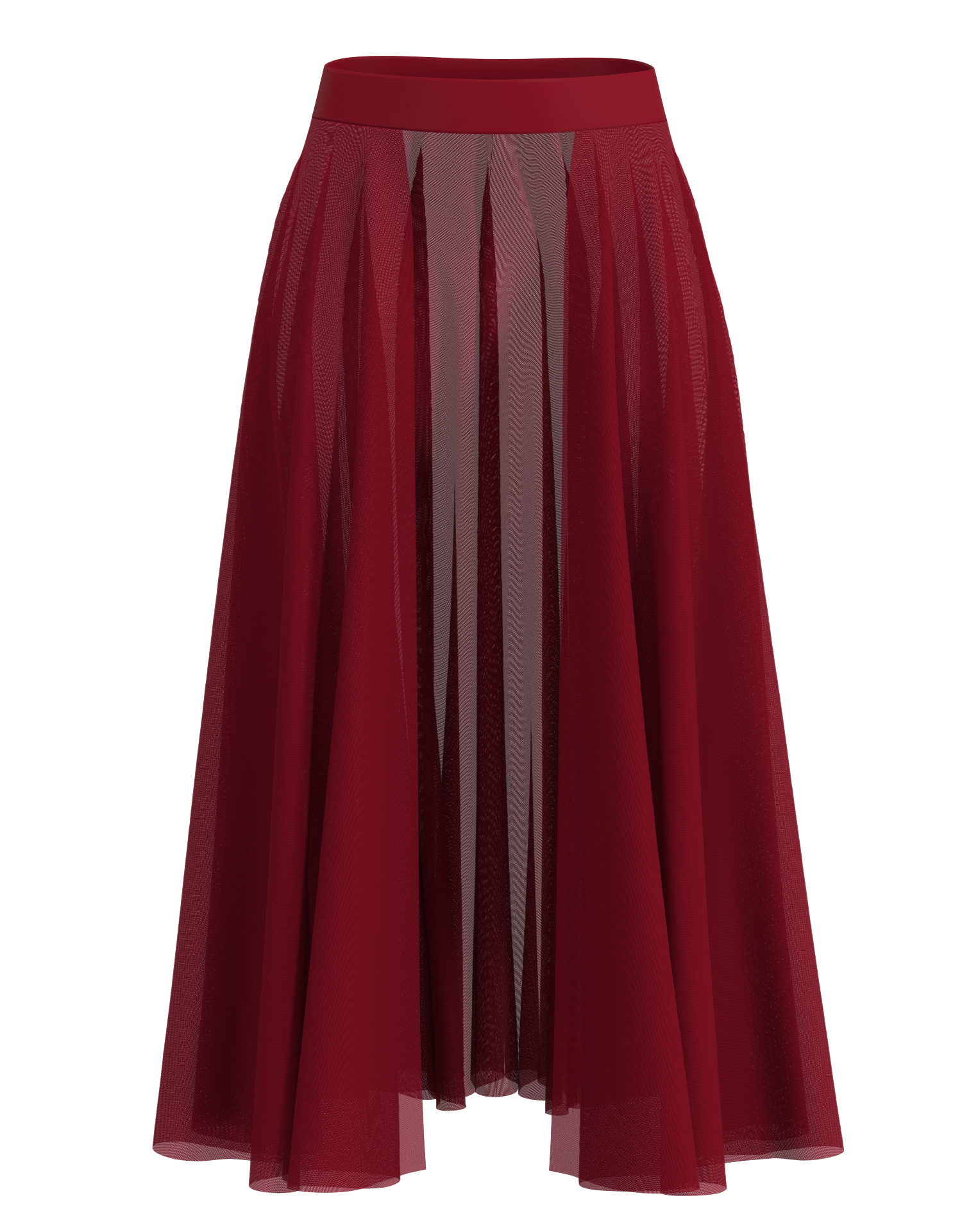 Long Mesh Open Skirt