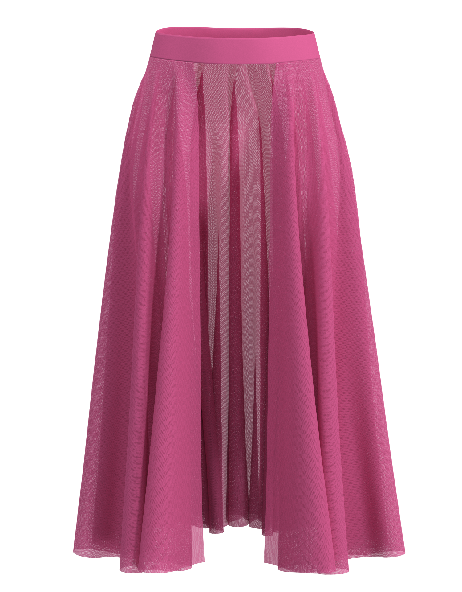 Long Mesh Open Skirt