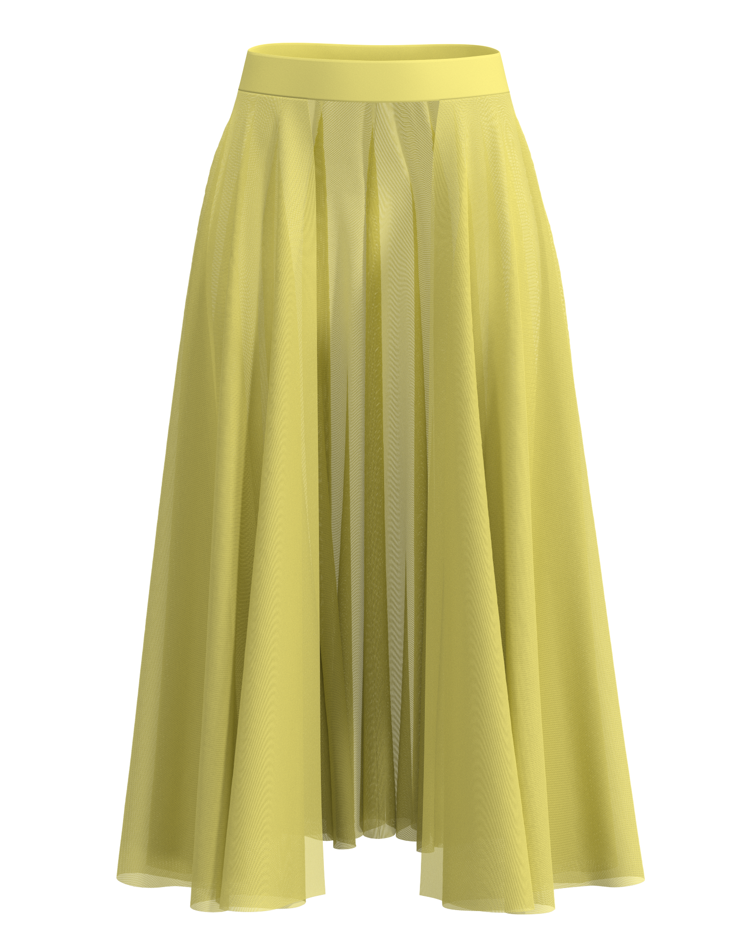 Long Mesh Open Skirt