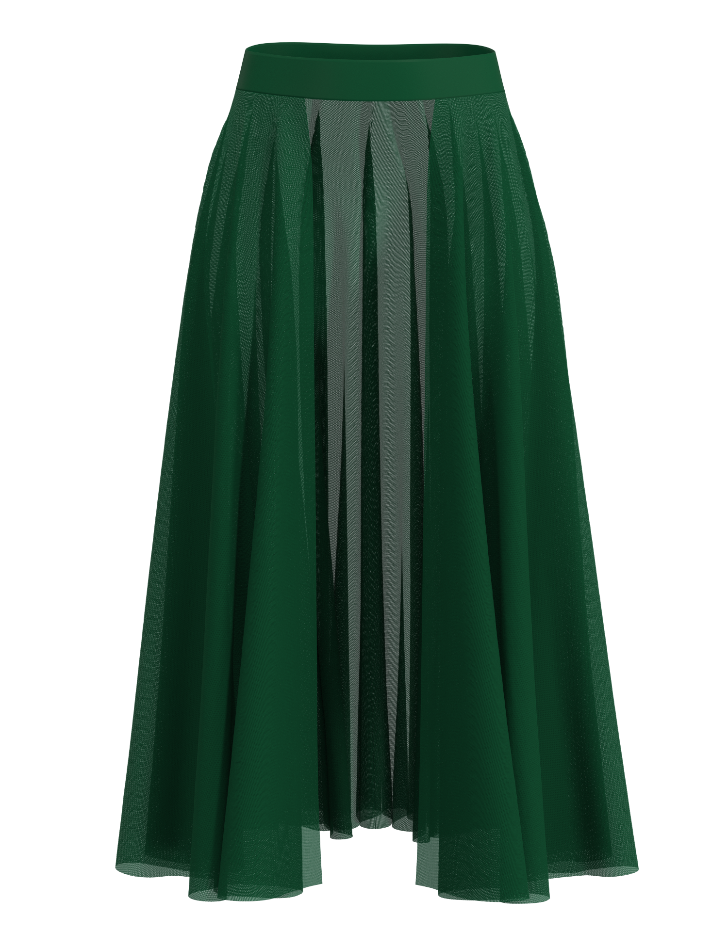 Long Mesh Open Skirt