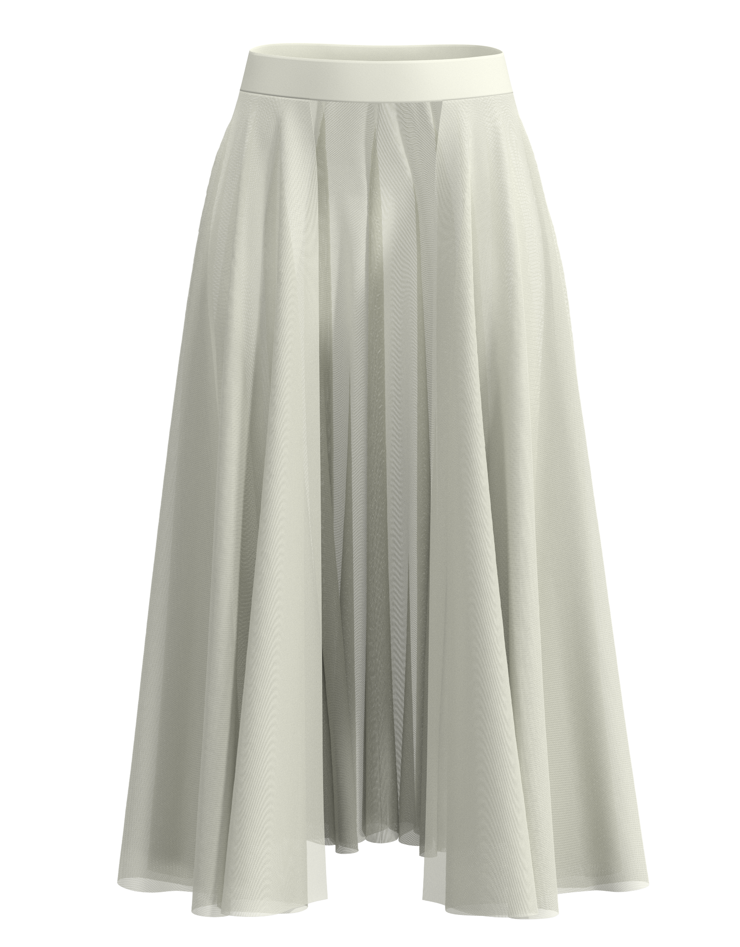 Long Mesh Open Skirt