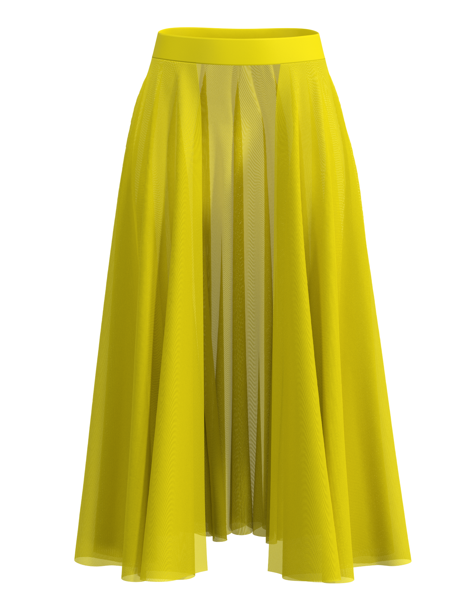 Long Mesh Open Skirt