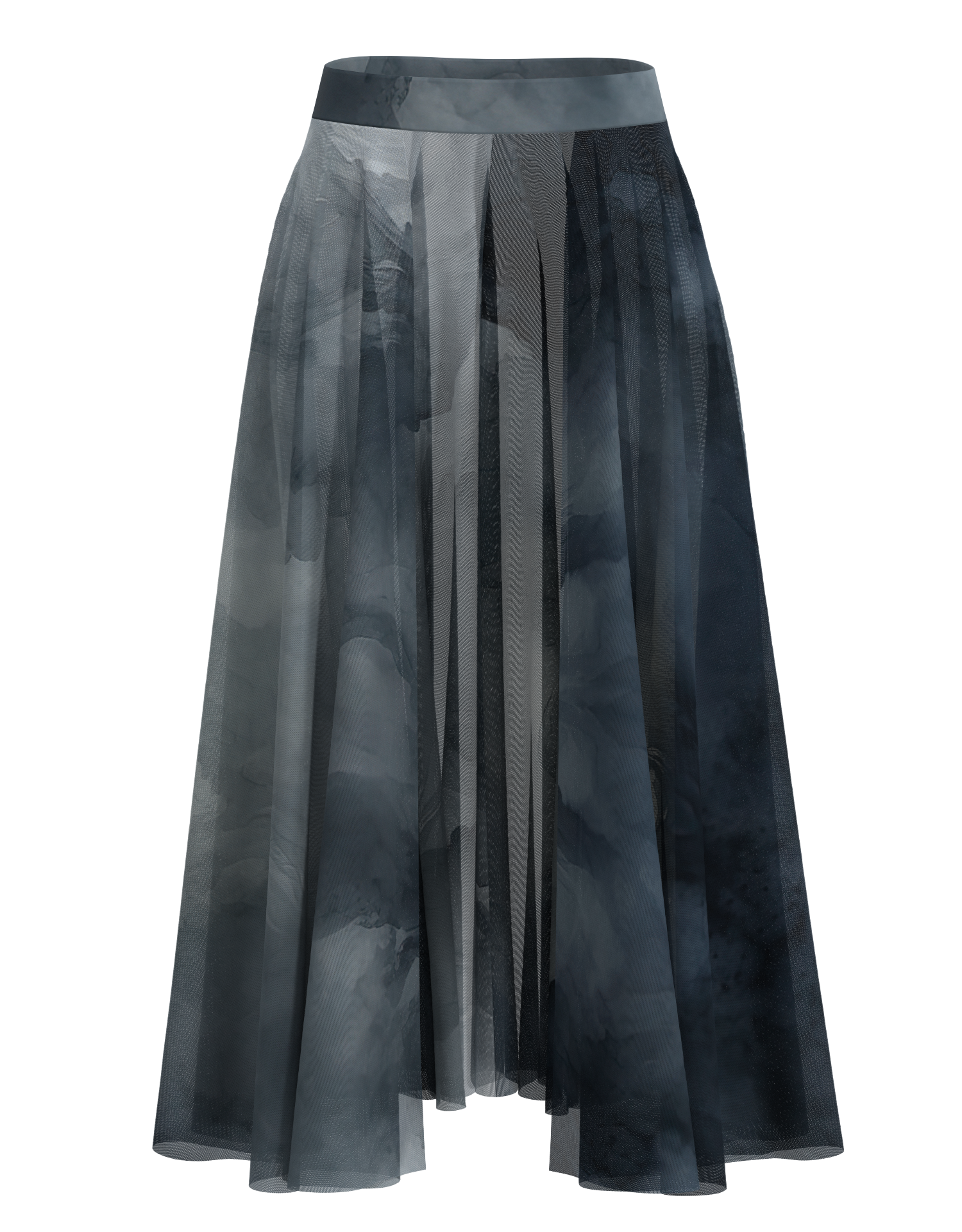 Long Mesh Open Skirt