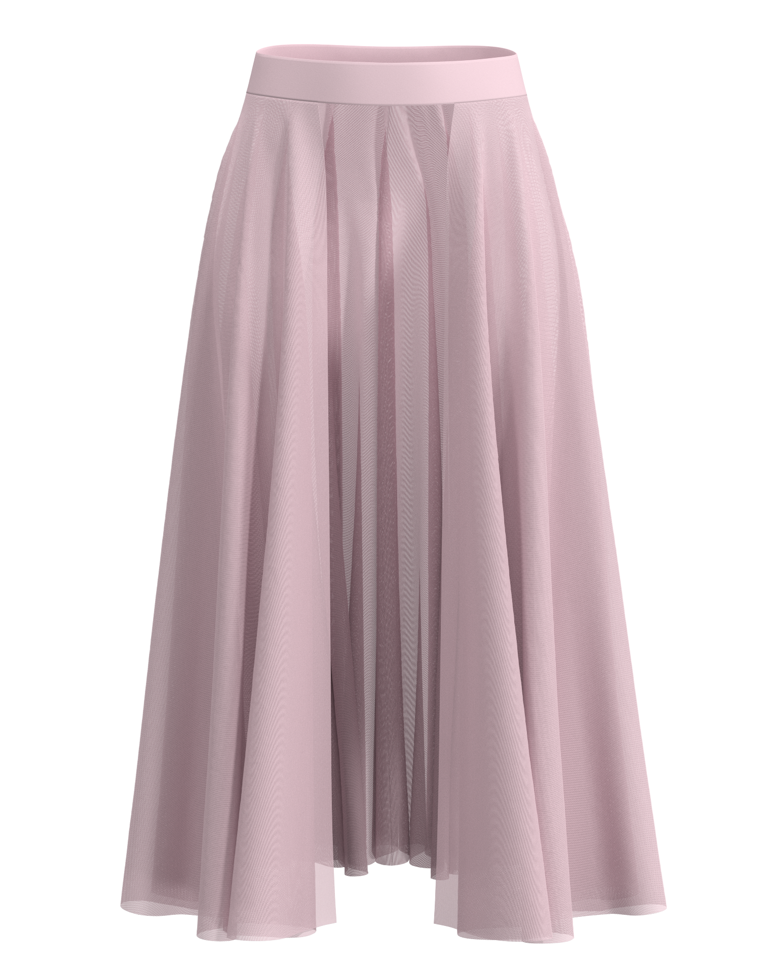 Long Mesh Open Skirt