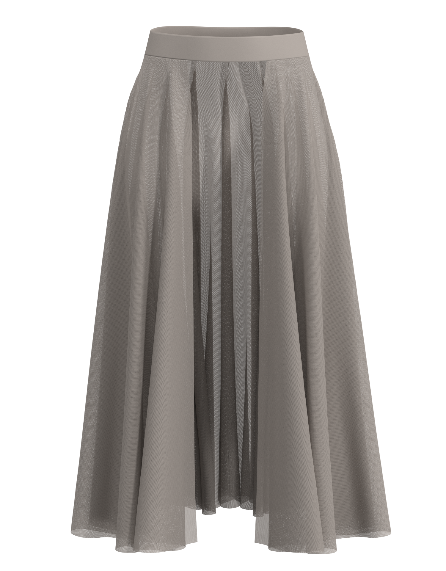 Long Mesh Open Skirt