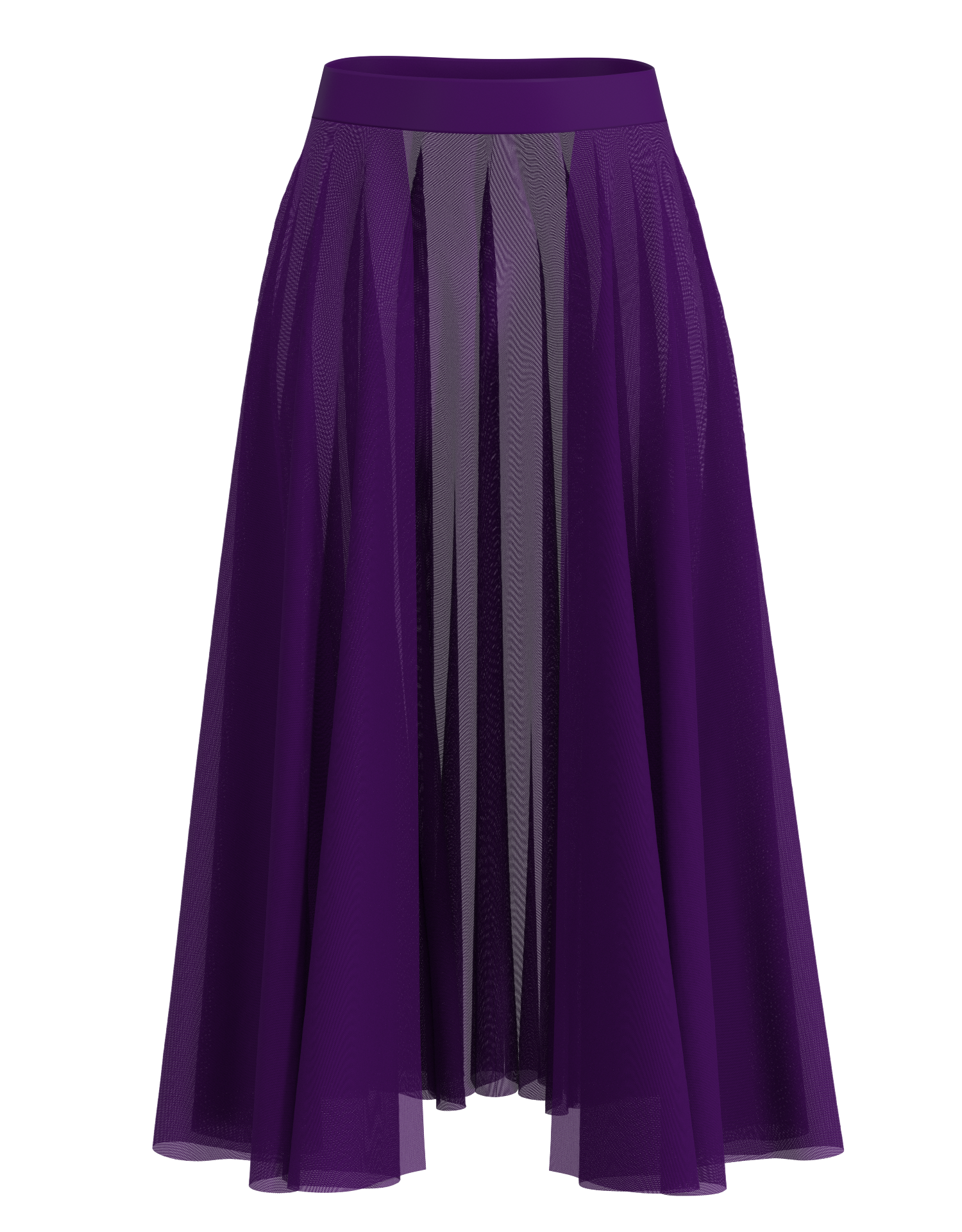 Long Mesh Open Skirt