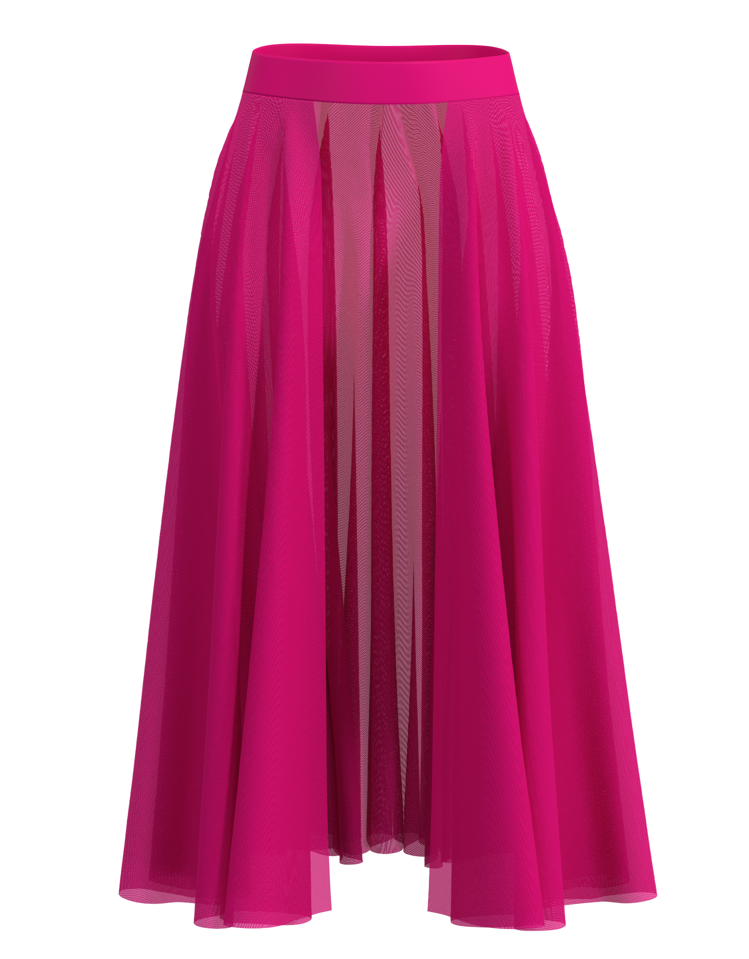 Long Mesh Open Skirt