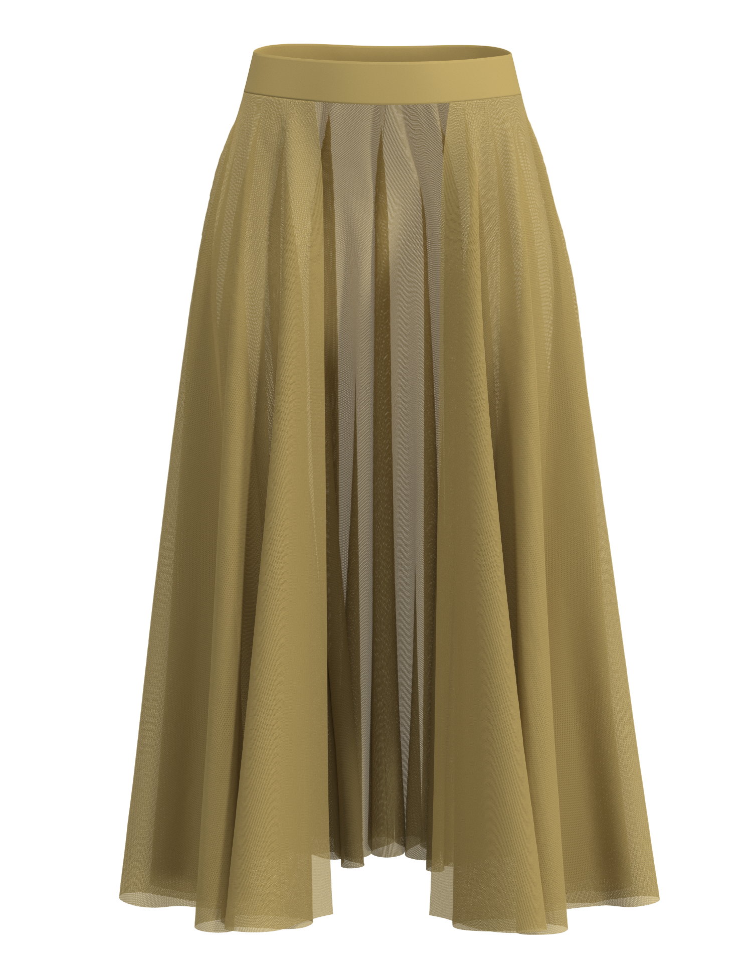 Long Mesh Open Skirt