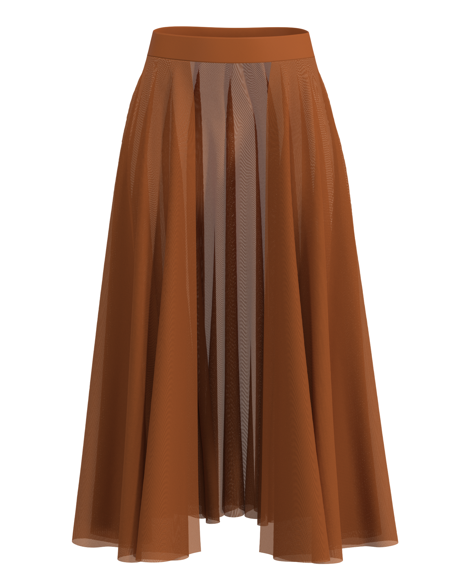 Long Mesh Open Skirt