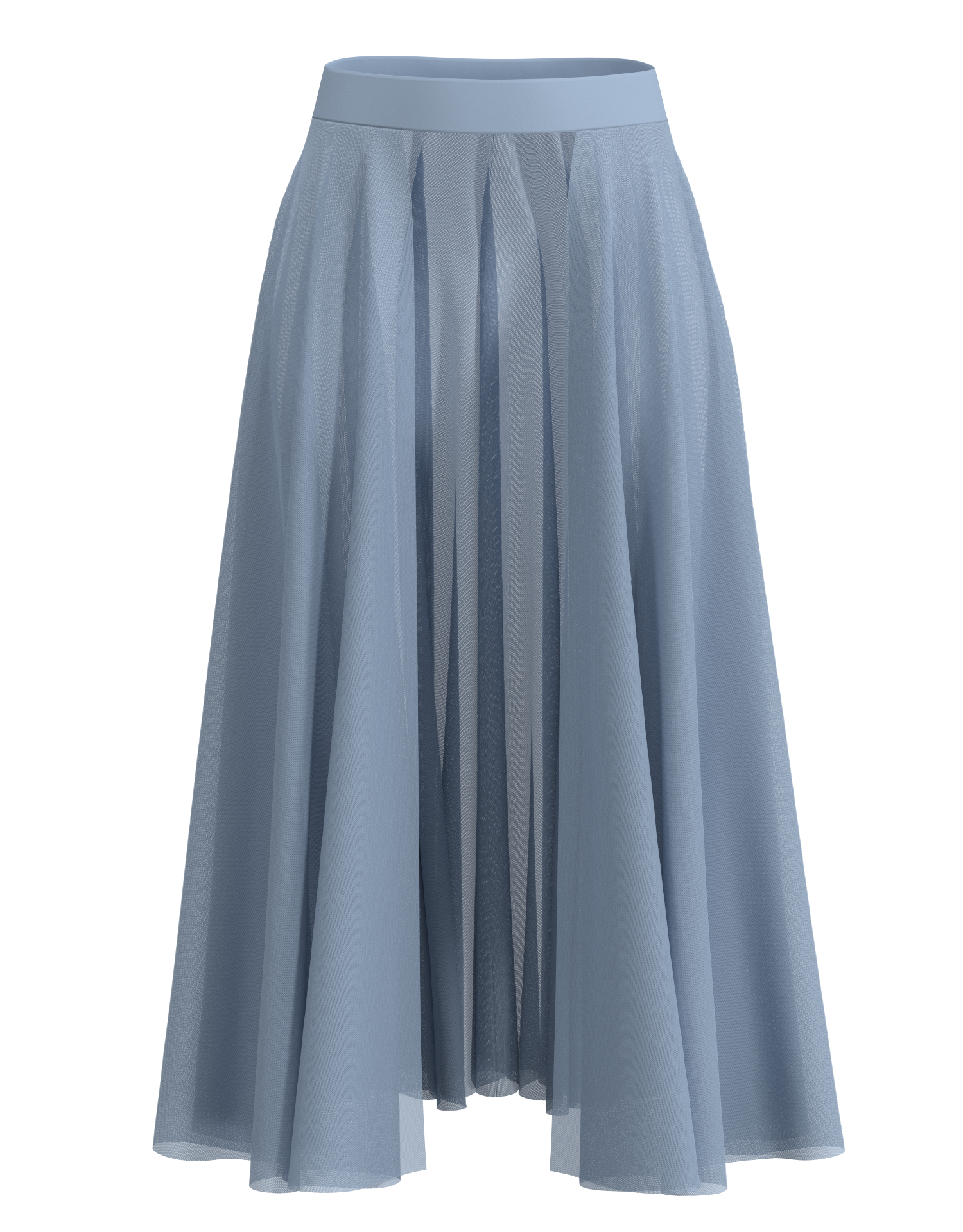 Long Mesh Open Skirt