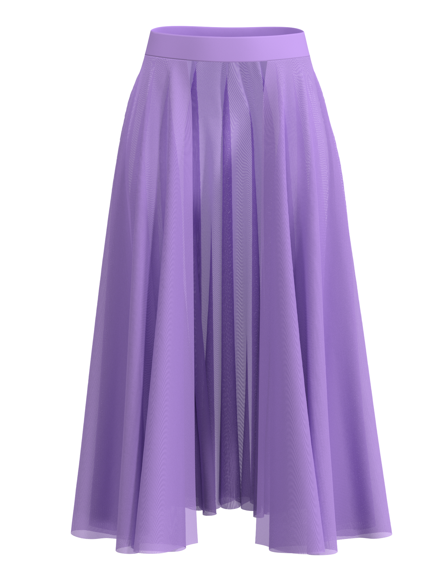 Long Mesh Open Skirt