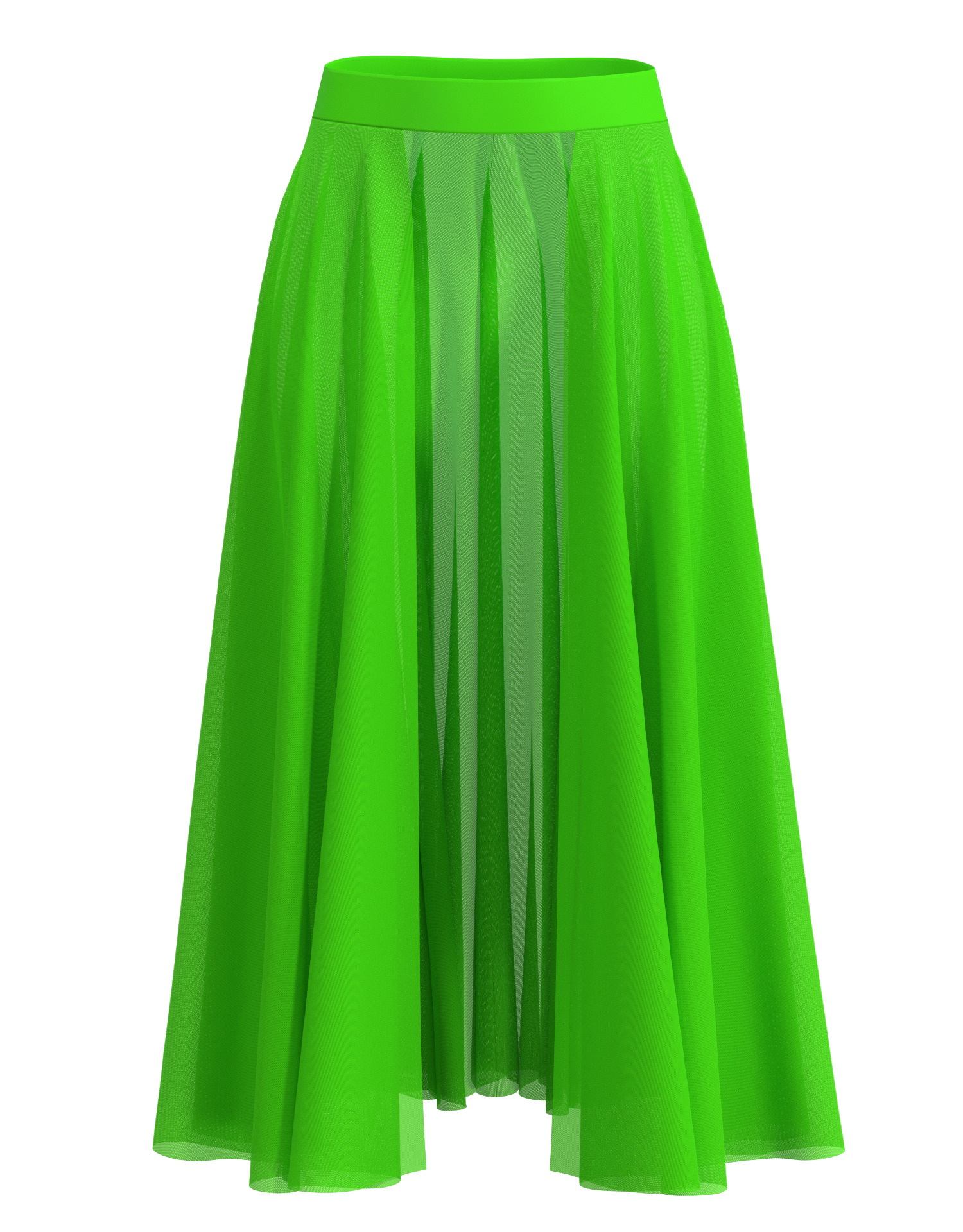 Long Mesh Open Skirt