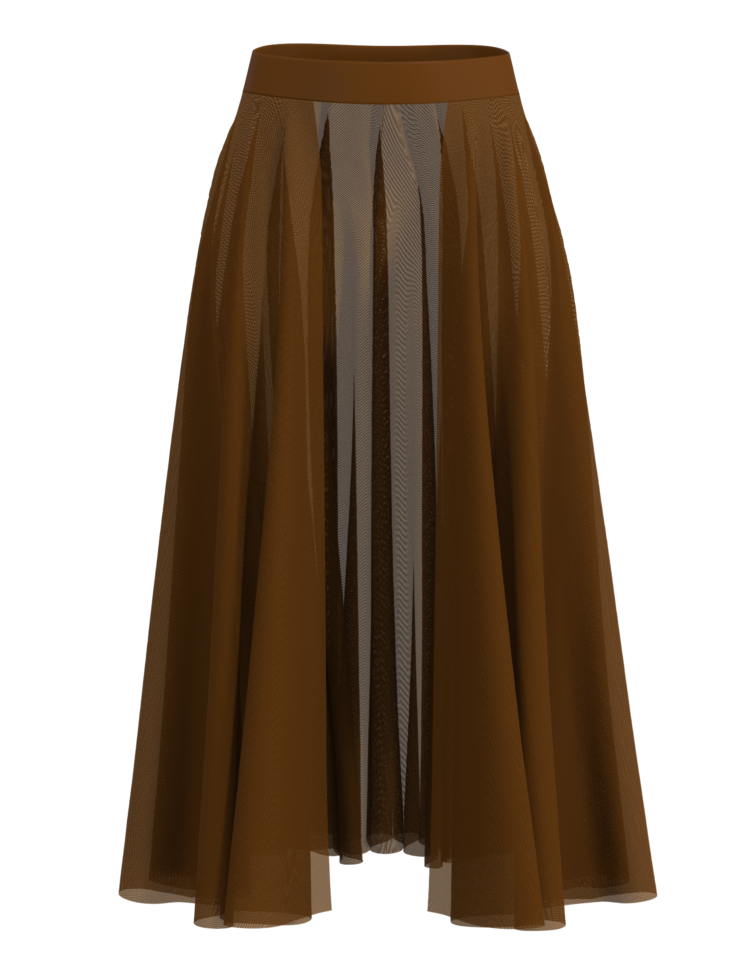 Long Mesh Open Skirt