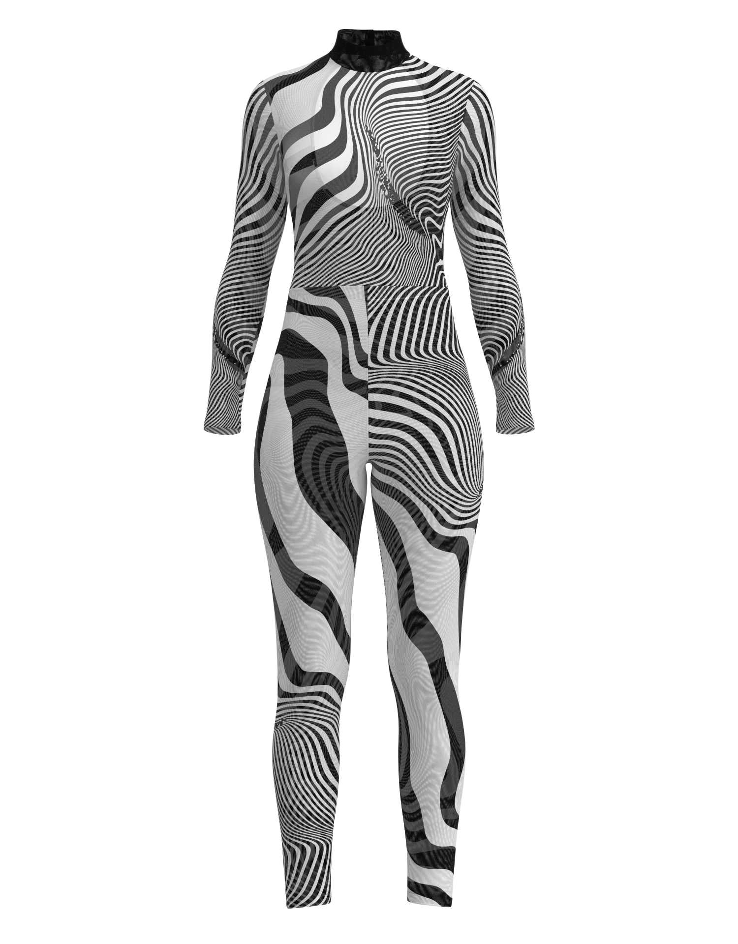 Mesh Full Length Unitard