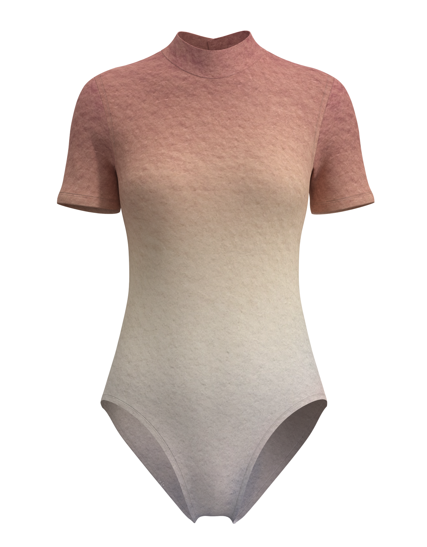 Mock Neck Short Sleeve Leotard