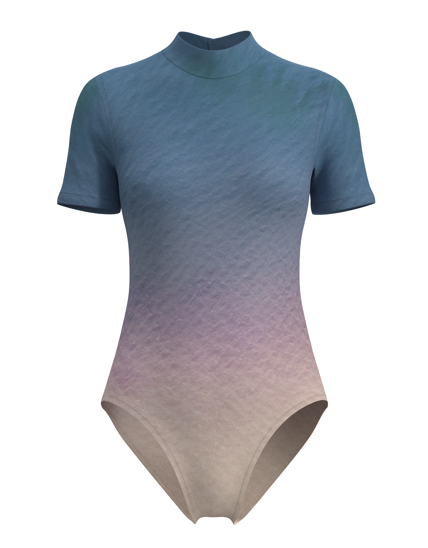 Mock Neck Short Sleeve Leotard