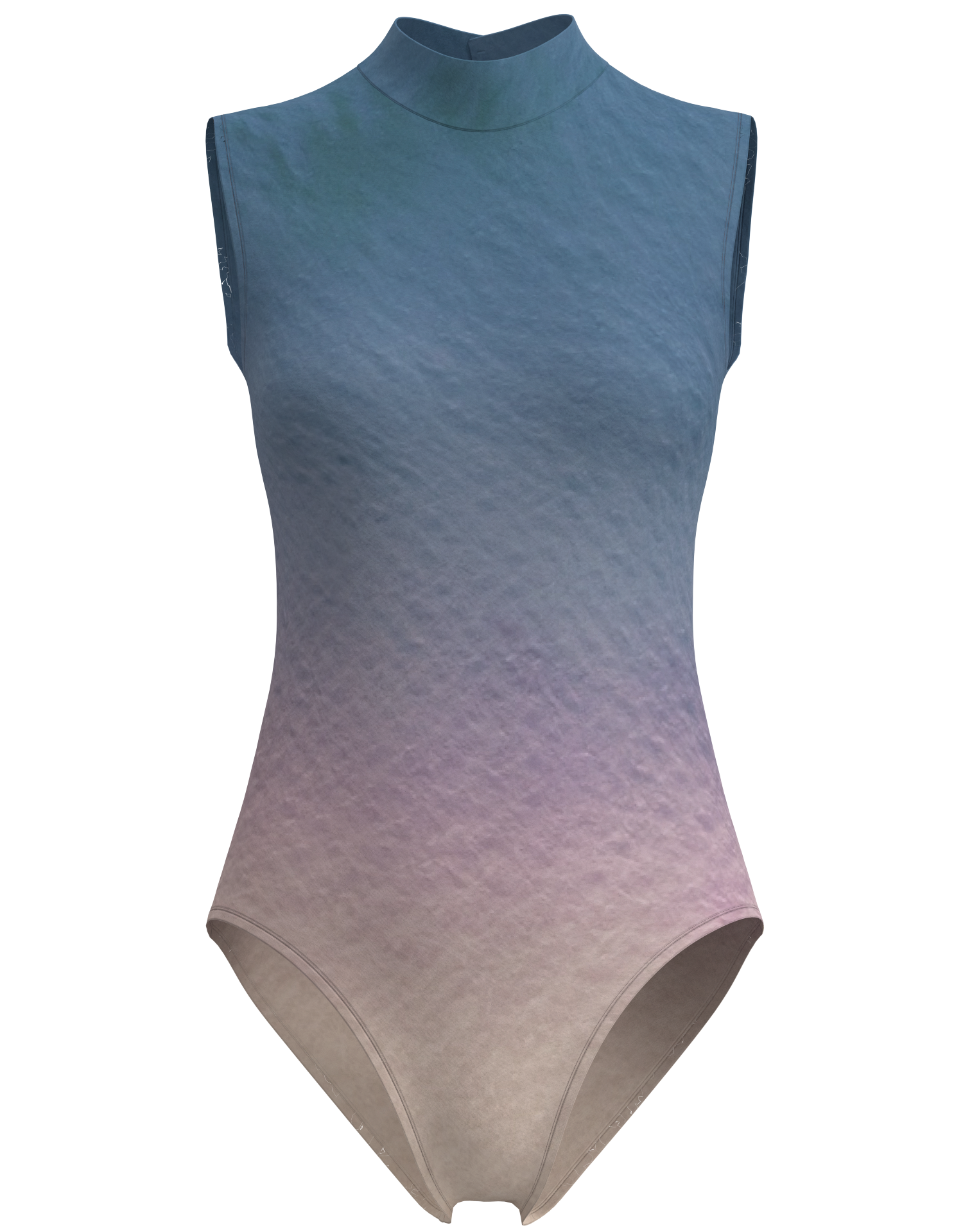 Mock Neck Sleeveless Leotard