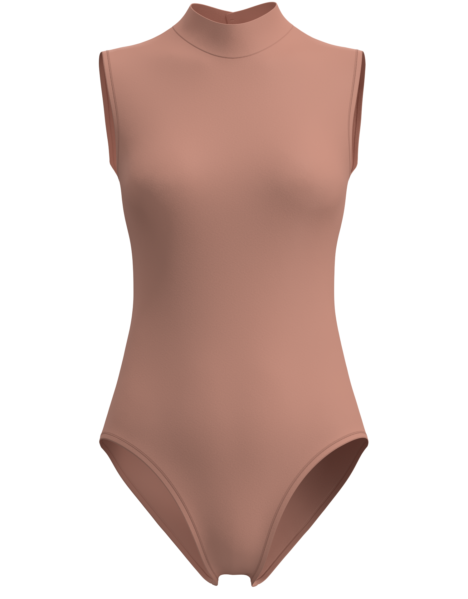 Mock Neck Sleeveless Leotard