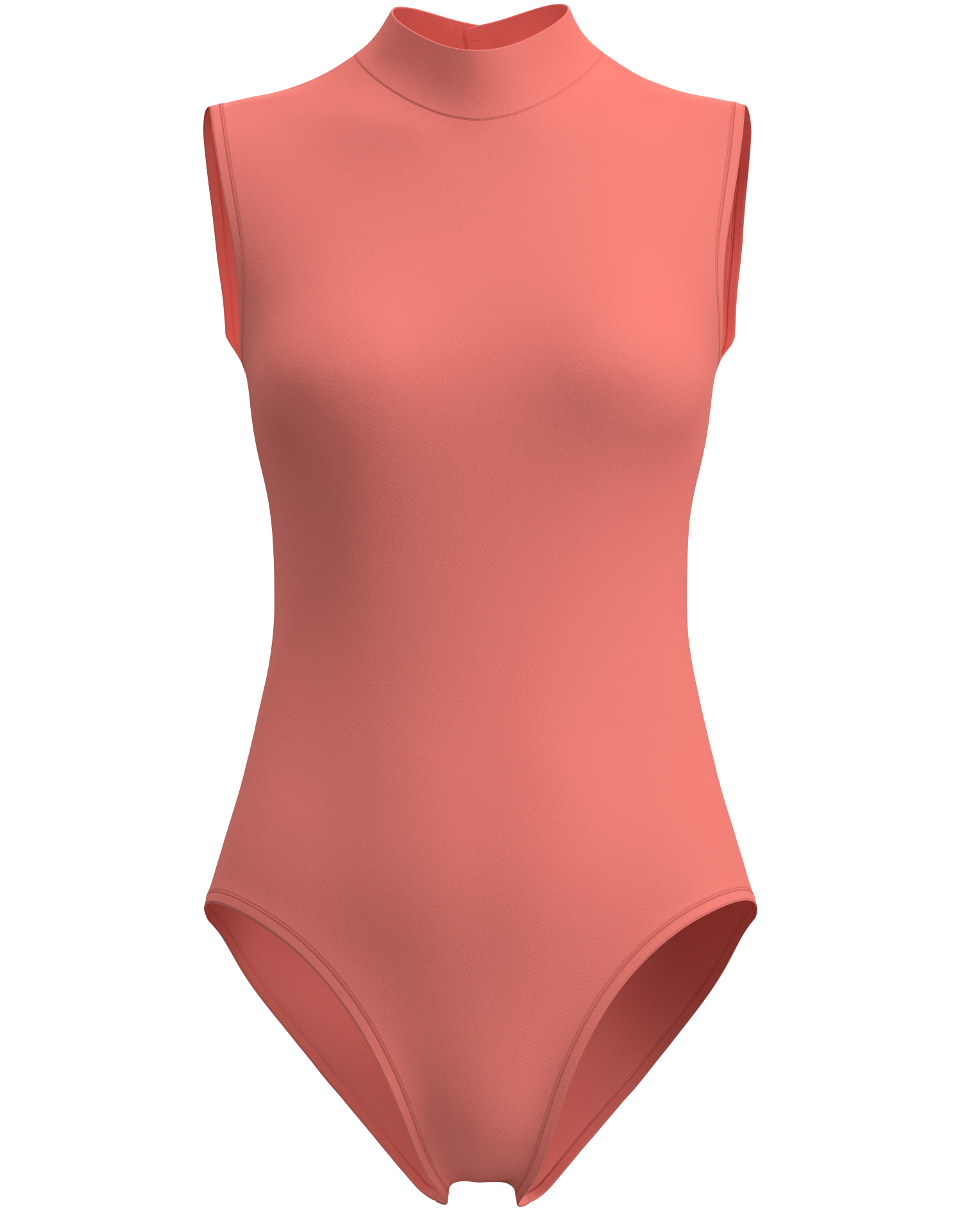 Mock Neck Sleeveless Leotard