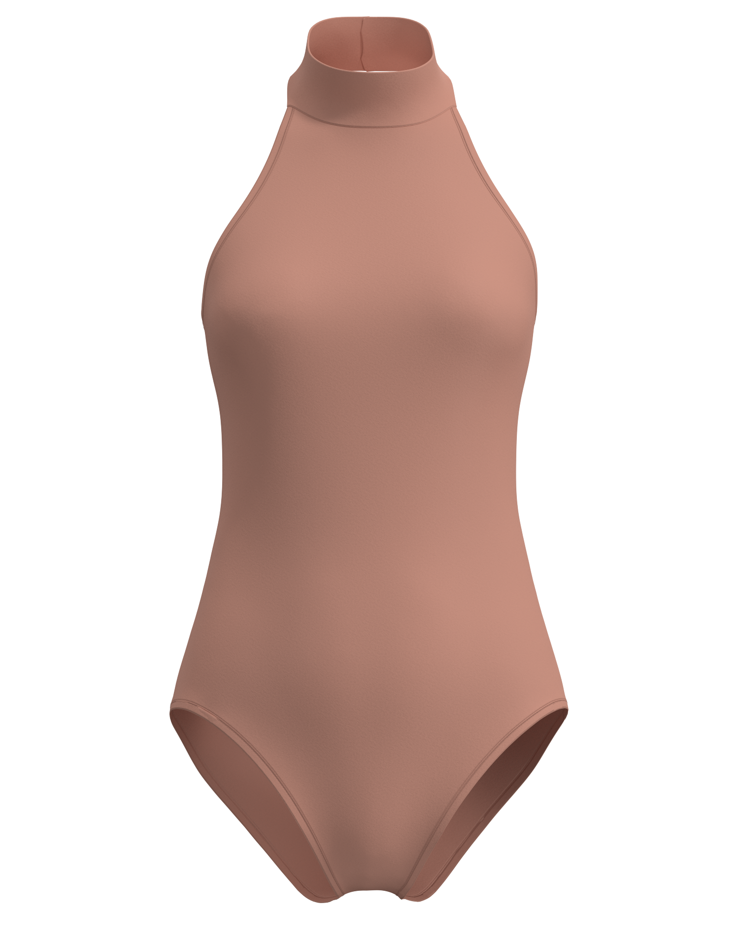 Mock Neck Halter Leotard