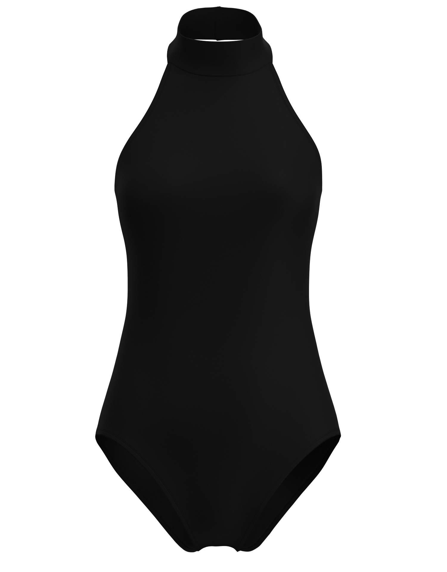 Mock Neck Halter Leotard