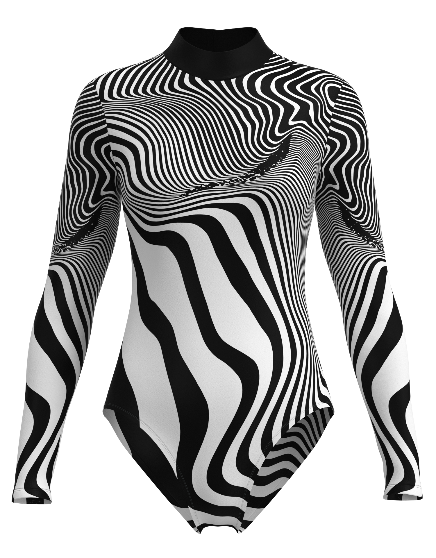 Mock Neck Long Sleeve Leotard
